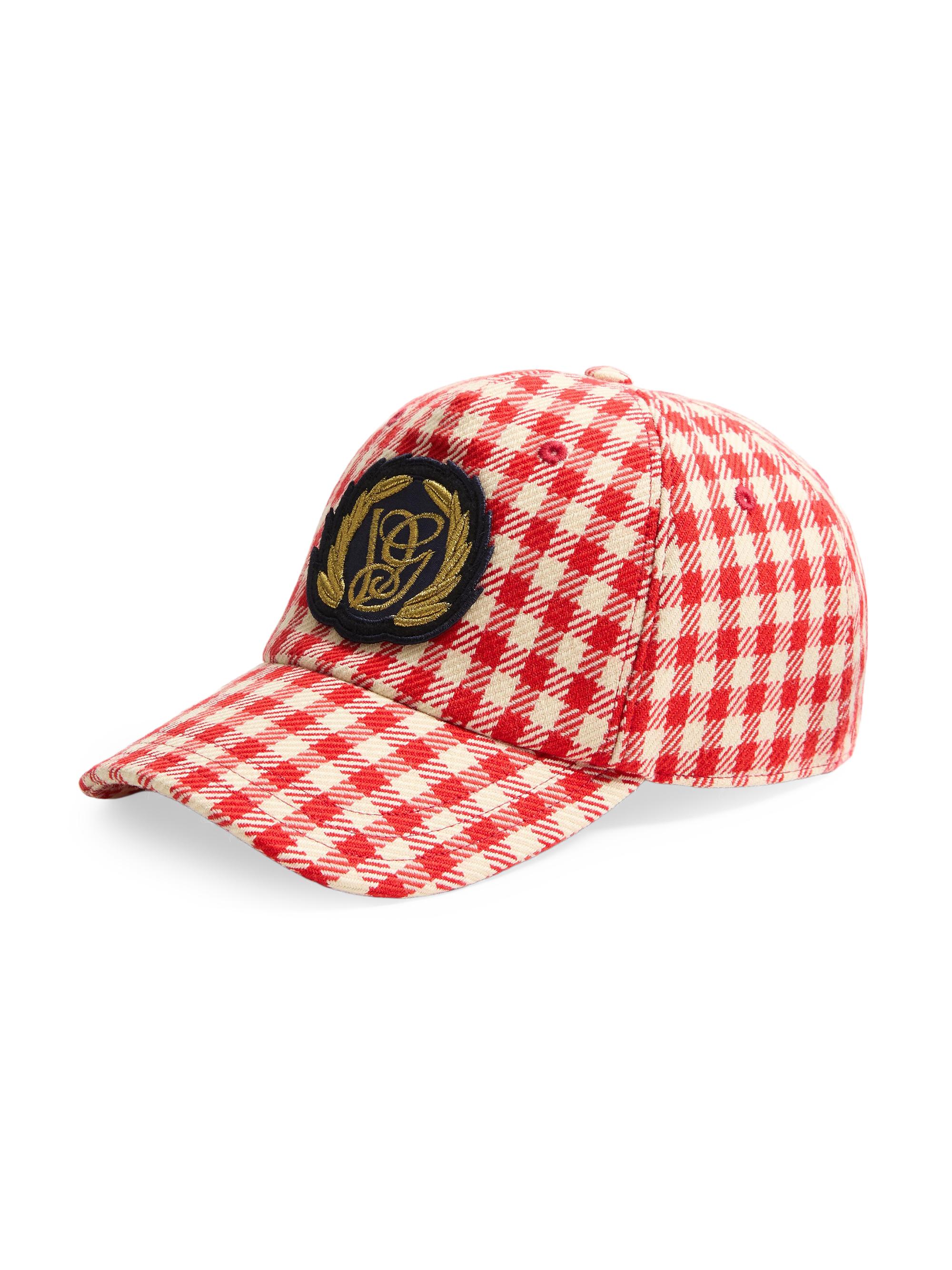 Valentino Garavani Men's Baseball Cap in Cotton and Wool with Patch - Red