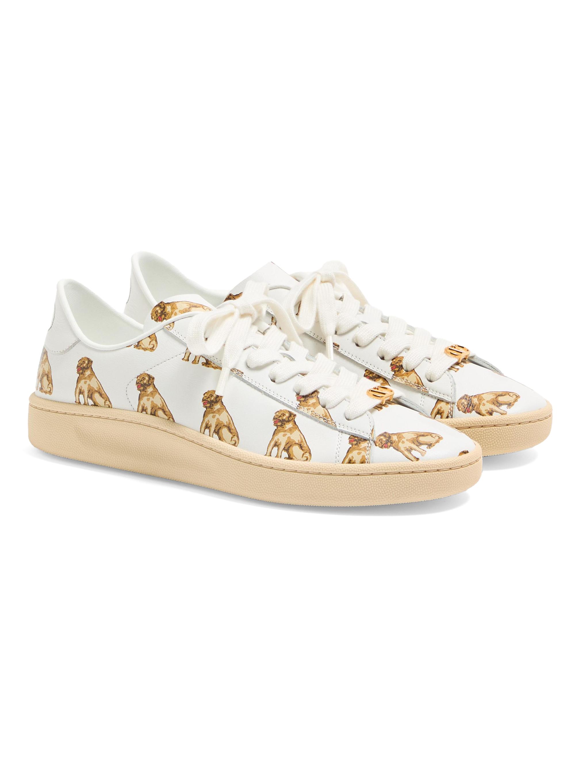 靴 VALENTINO 23.5 Poudre Valentino Garavani Royco Sneakers in Nappa Calfskin with Petit
