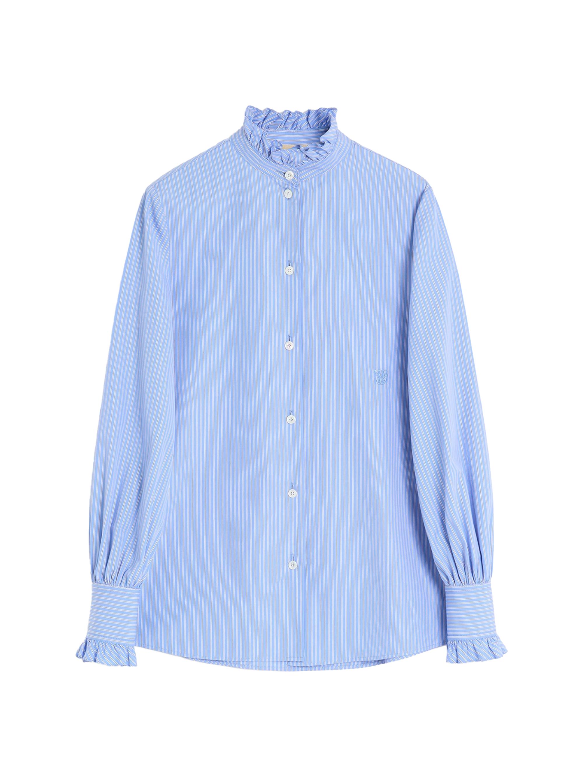 Valentino Garavani Women's Classic Stripe Popeline Shirt - Iris Liliac