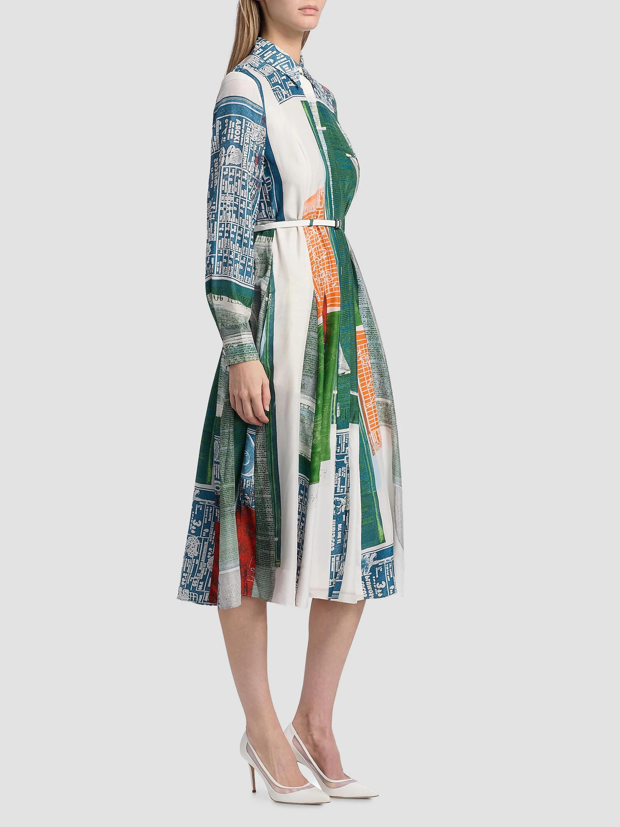 Jason Wu Collection Platter Artwork Silk Shirtdress | Saks Fifth
