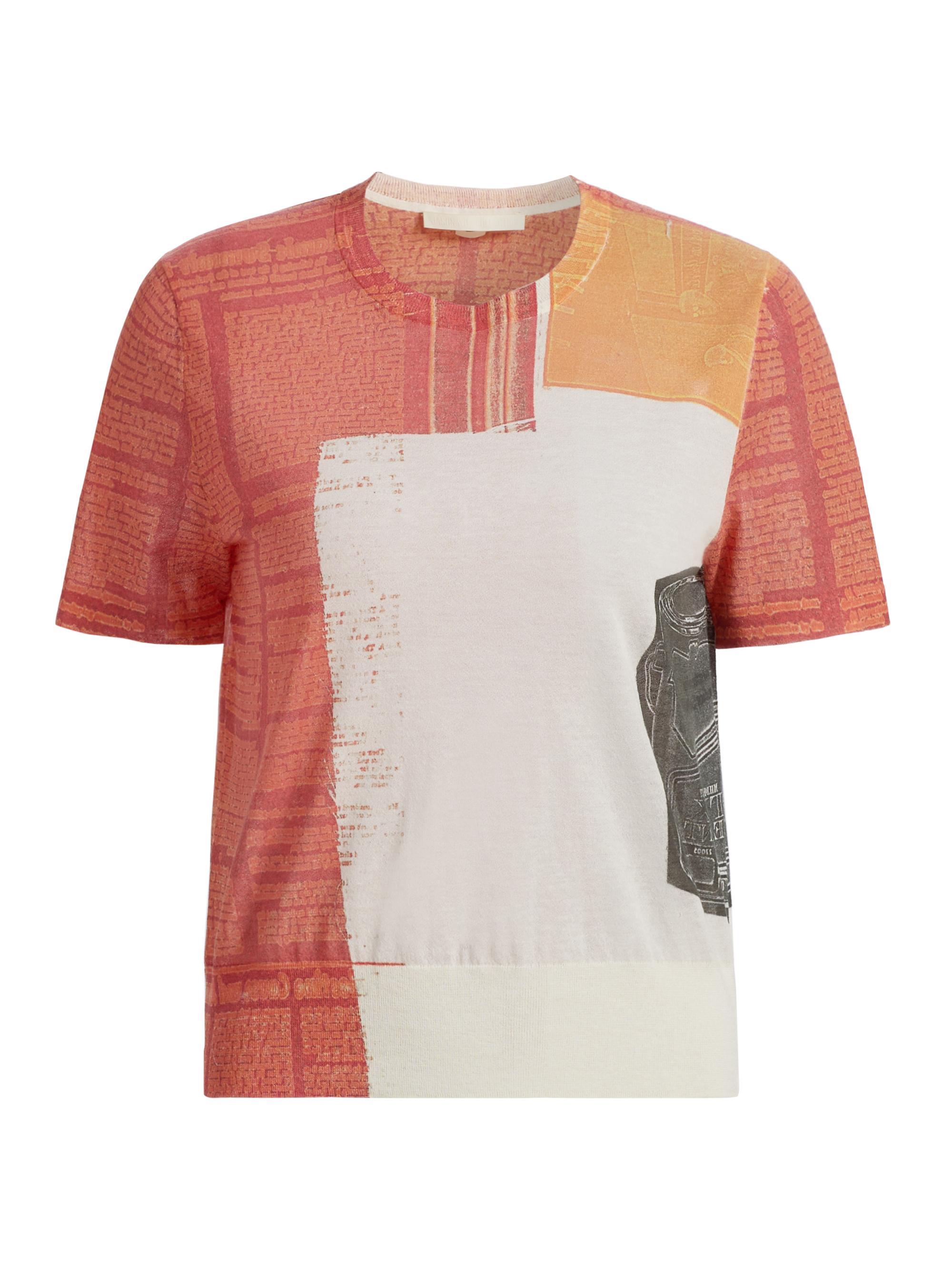 Jason Wu Collection Women's Printed Cotton-Blend T-Shirt - Red Multi