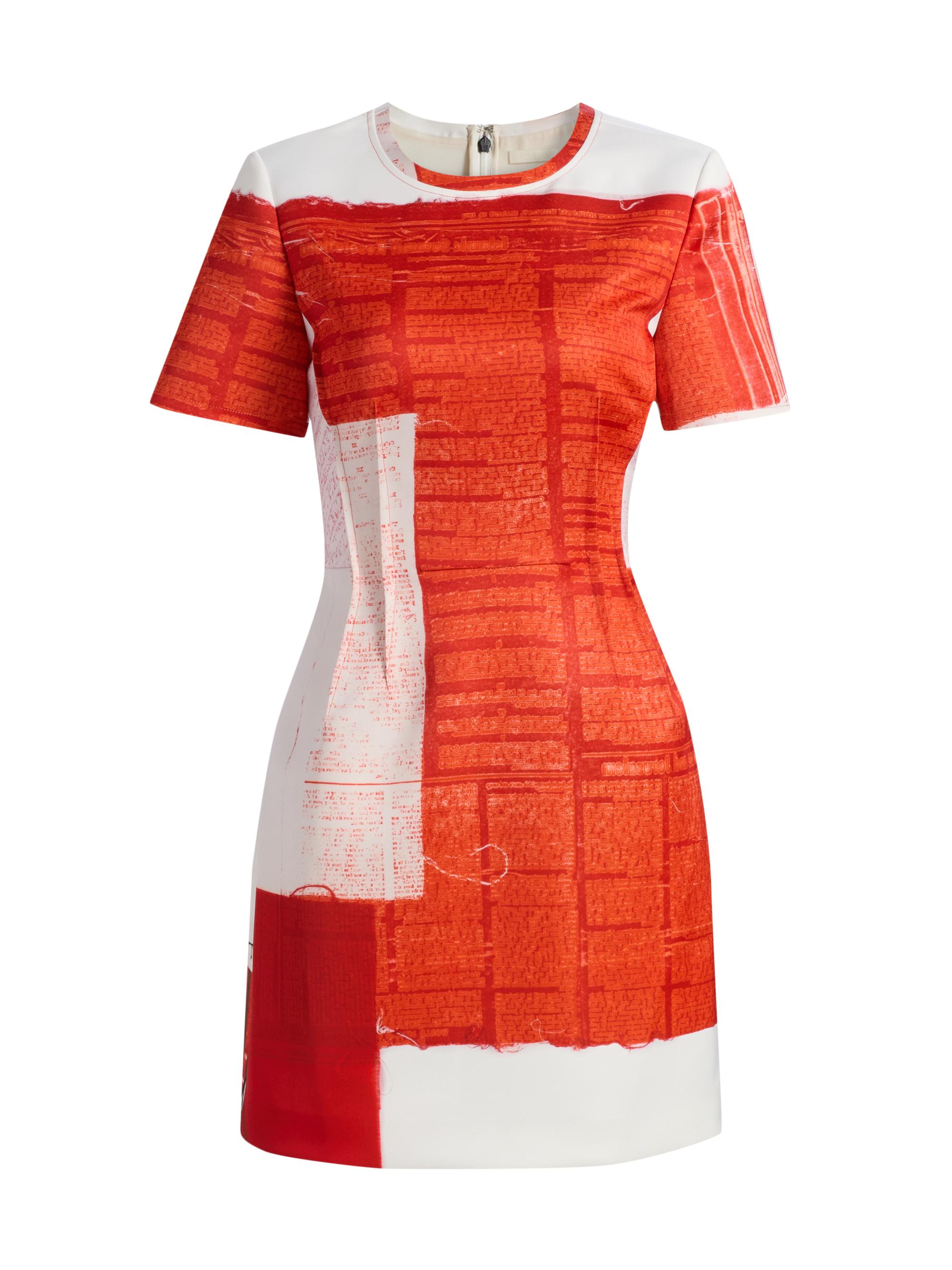 Jason Wu Collection Women's Cat Paws Matte Duchess Minidress - Red Multi