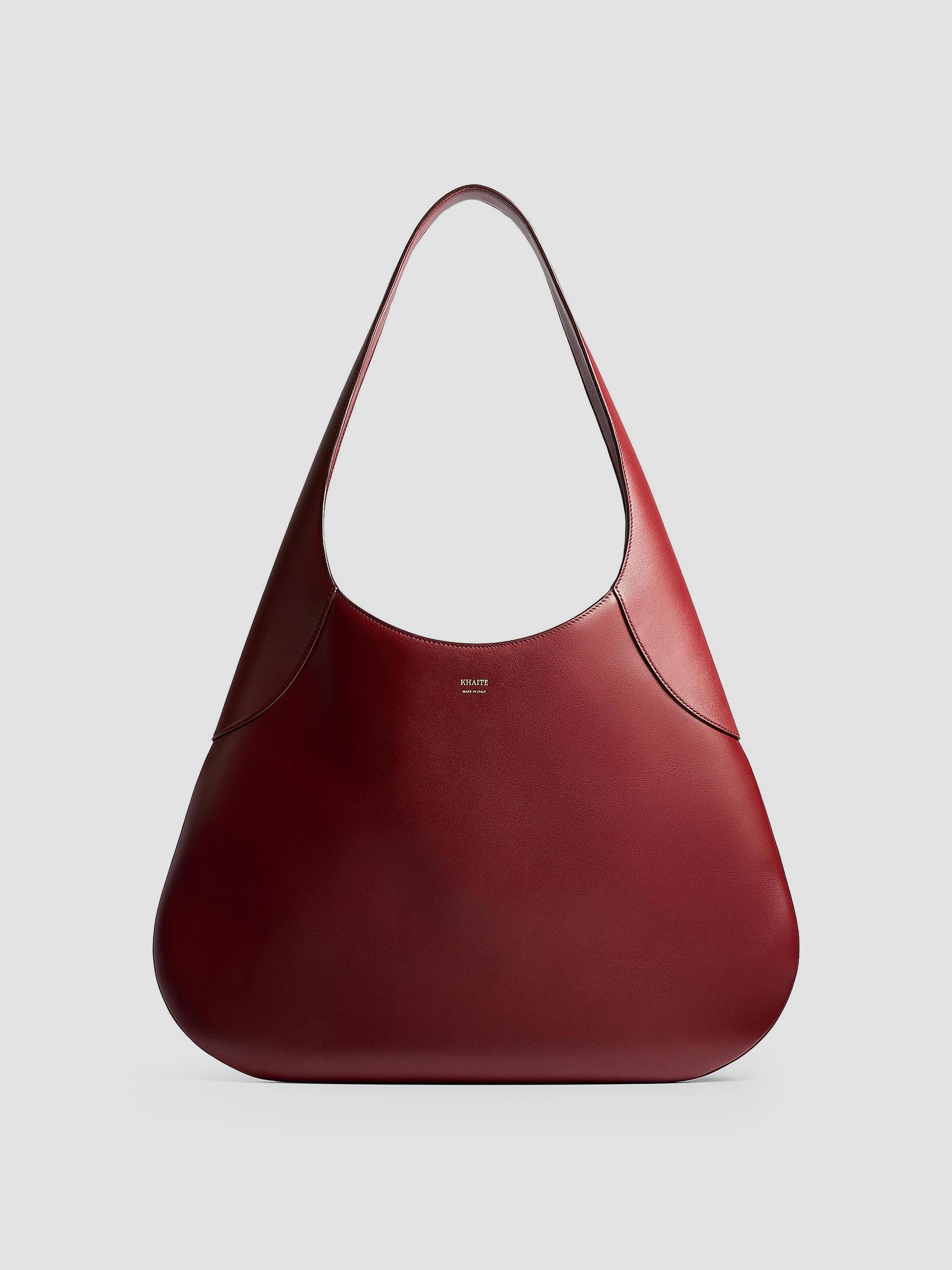 Khaite Women's Joan Large Leather Hobo Bag - Oxblood