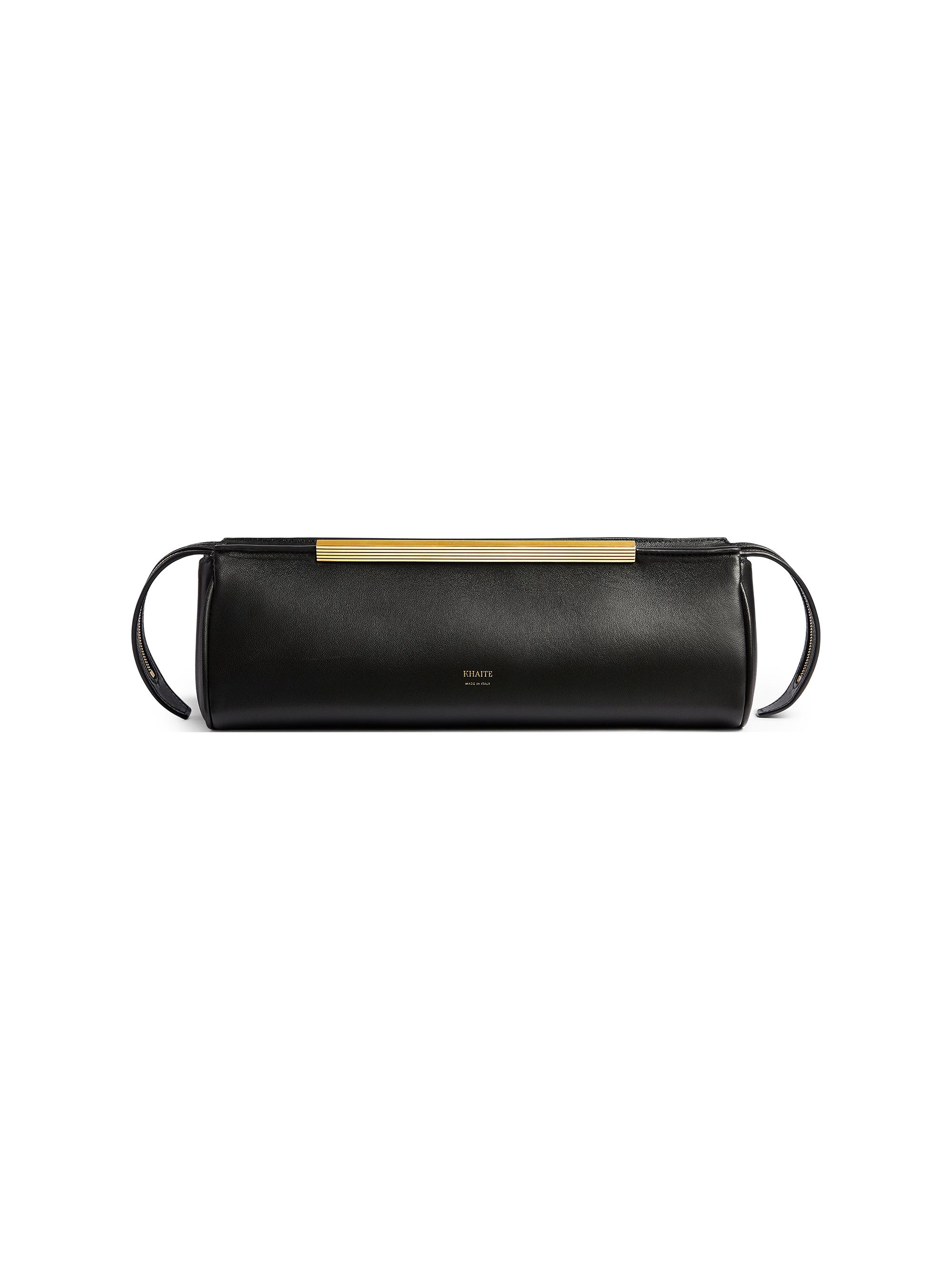 Khaite Women's Donna Leather Evening Clutch - Black
