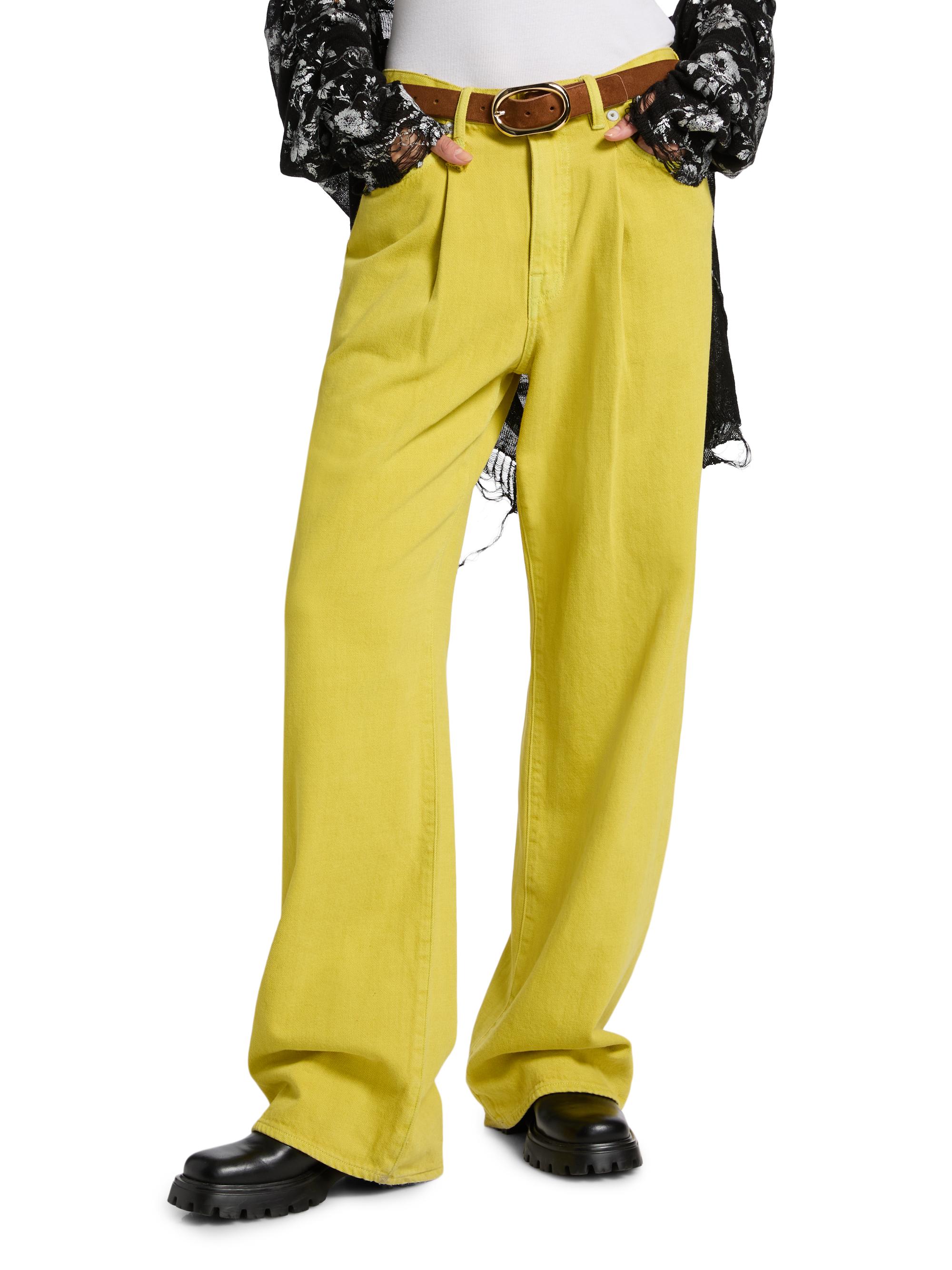 R13 Damon Pleated Wide-Leg Jeans | Saks Fifth Avenue