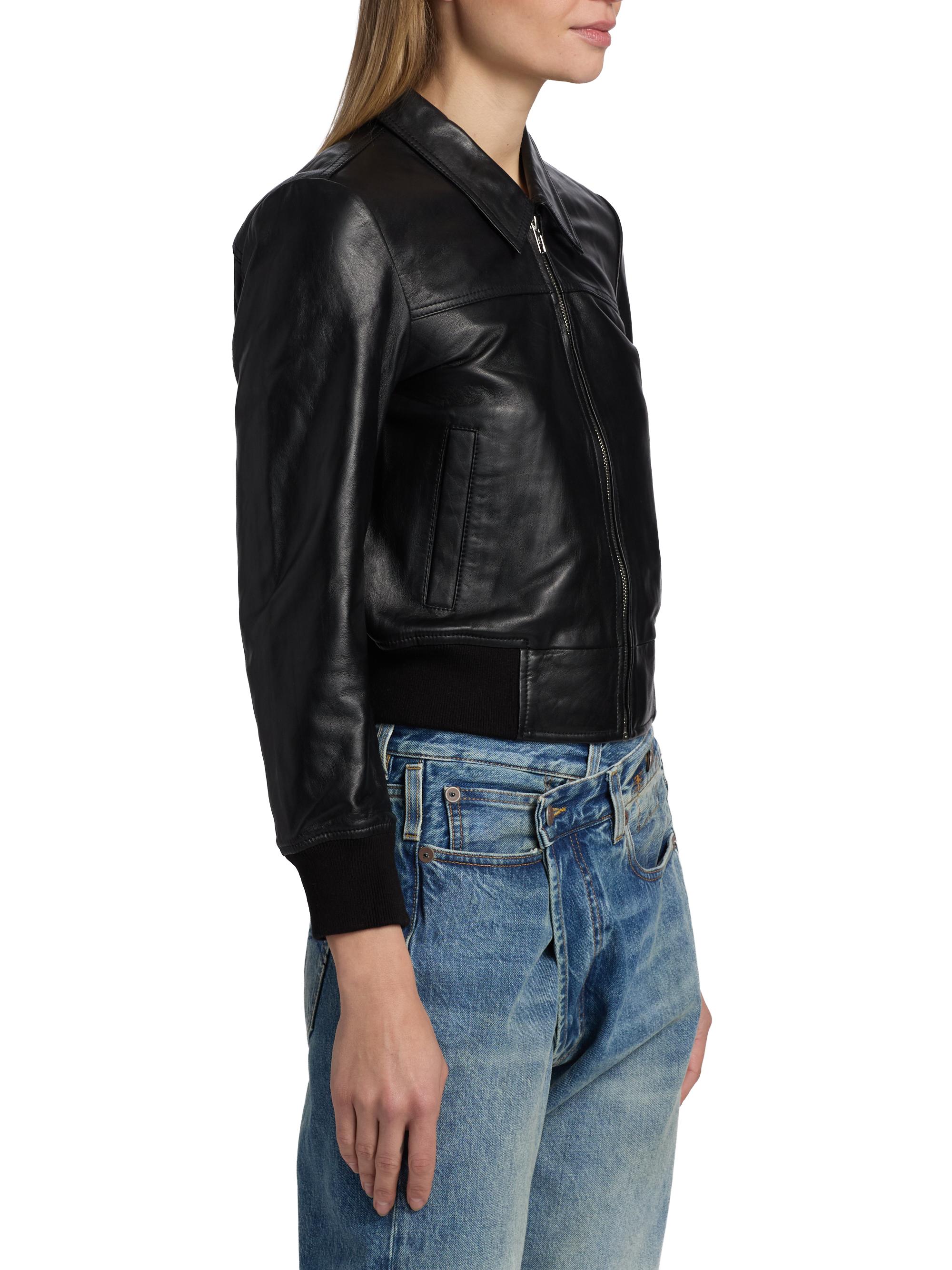 R13 Berlin Leather Bomber Jacket | Saks Fifth Avenue