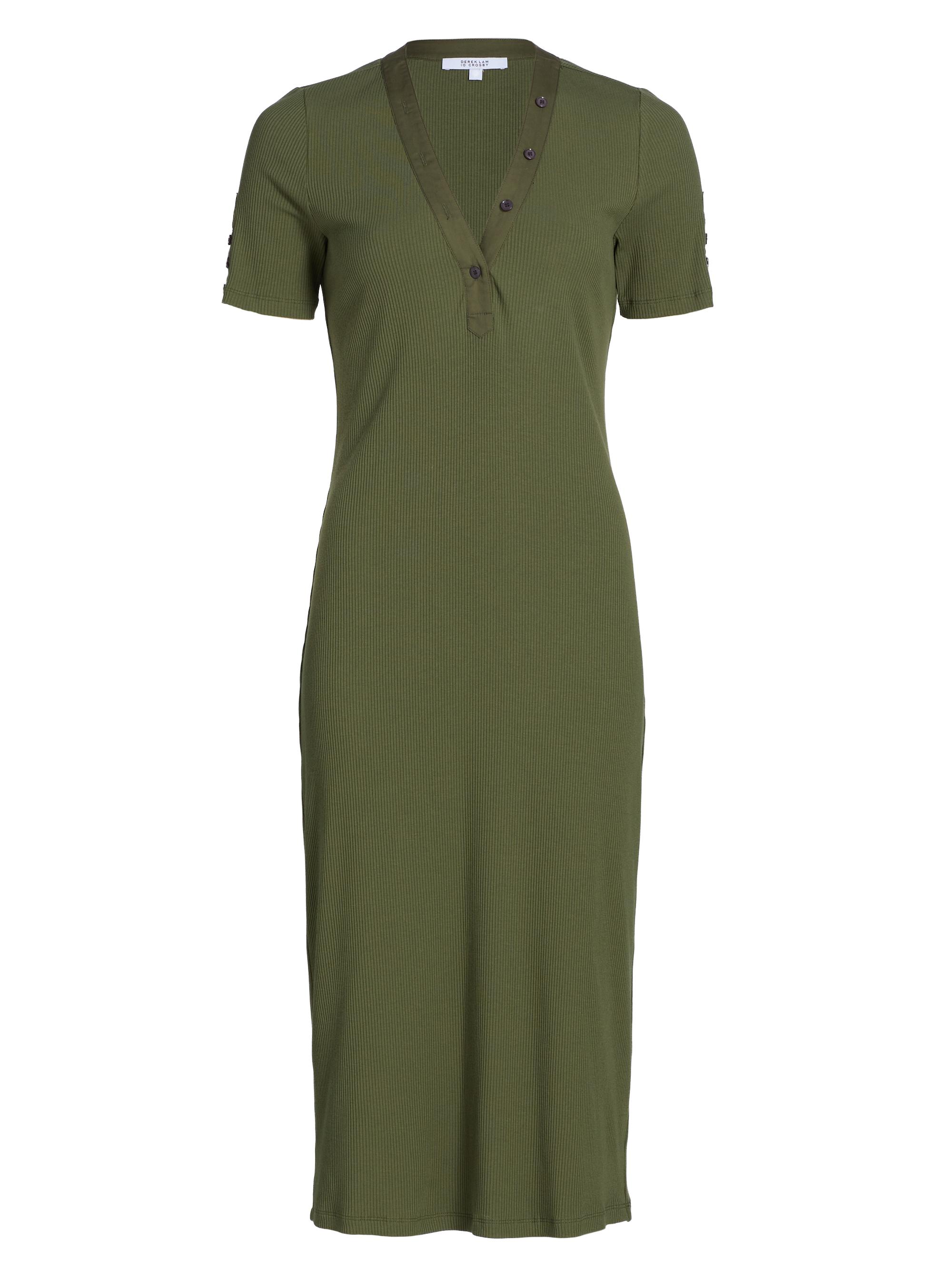 Derek Lam 10 Crosby Cecile Flutter Sleeve Midi-Dress | Saks Fifth