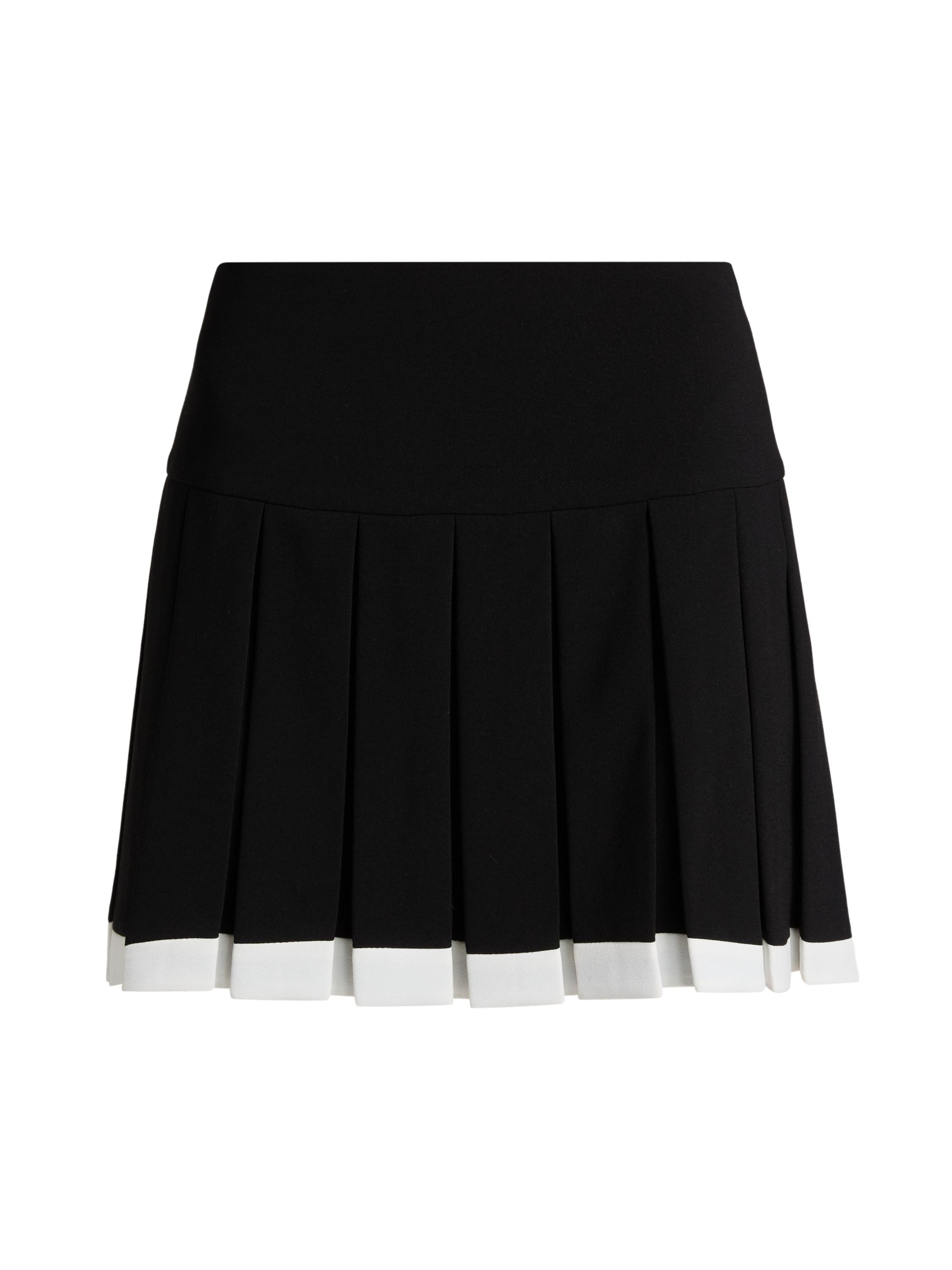 ALICE + OLIVIA Toni Faux Leather Pleated Miniskirt | Saks Fifth Avenue