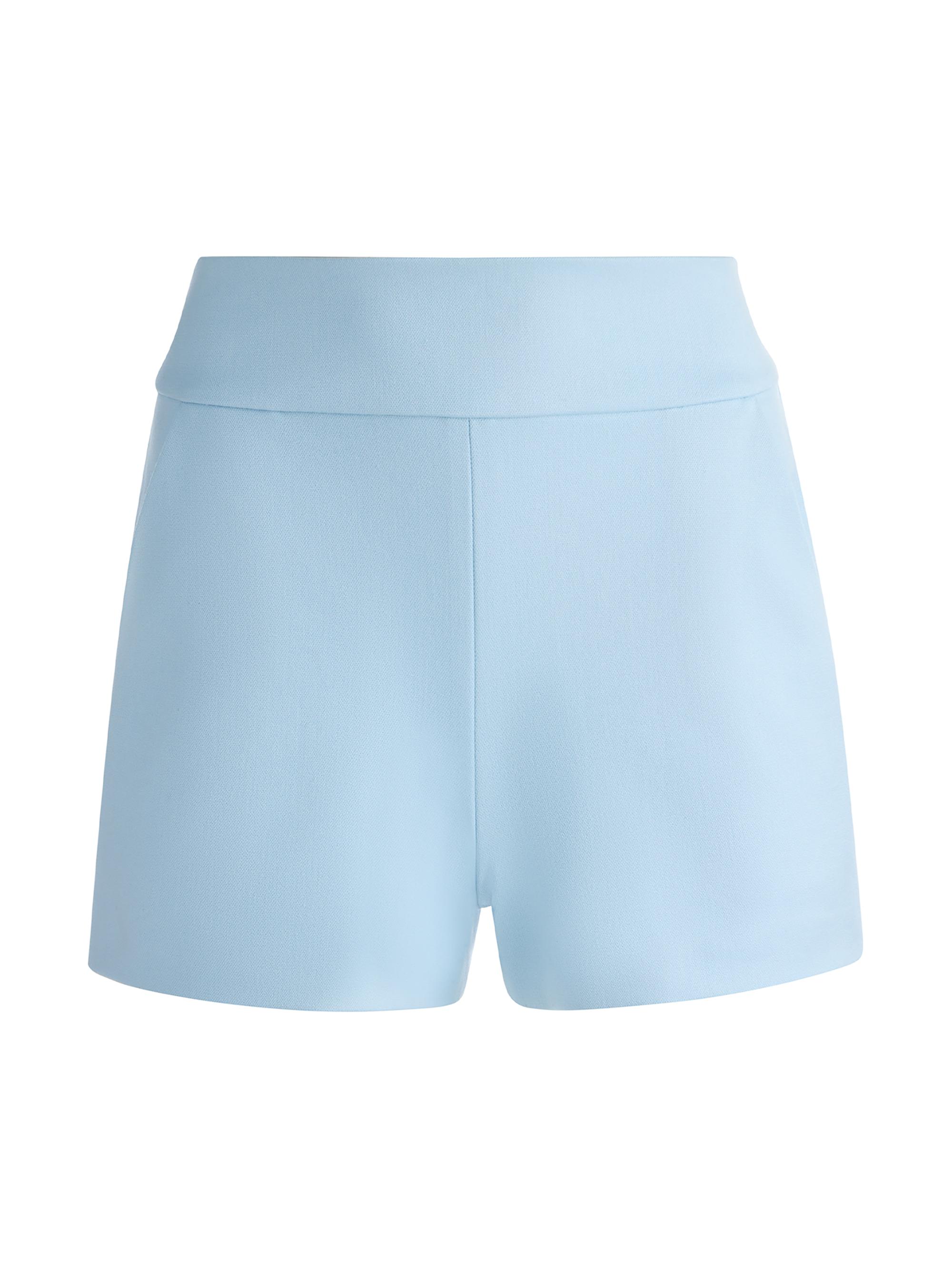 ALICE + OLIVIA Women's Donald Solid Shorts - Carolina Blue