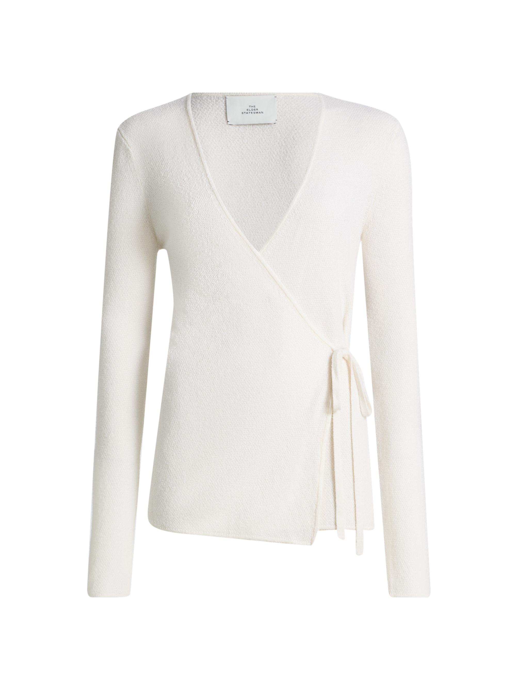 The Elder Statesman Women's Pebble Beth Wrap Cardigan -