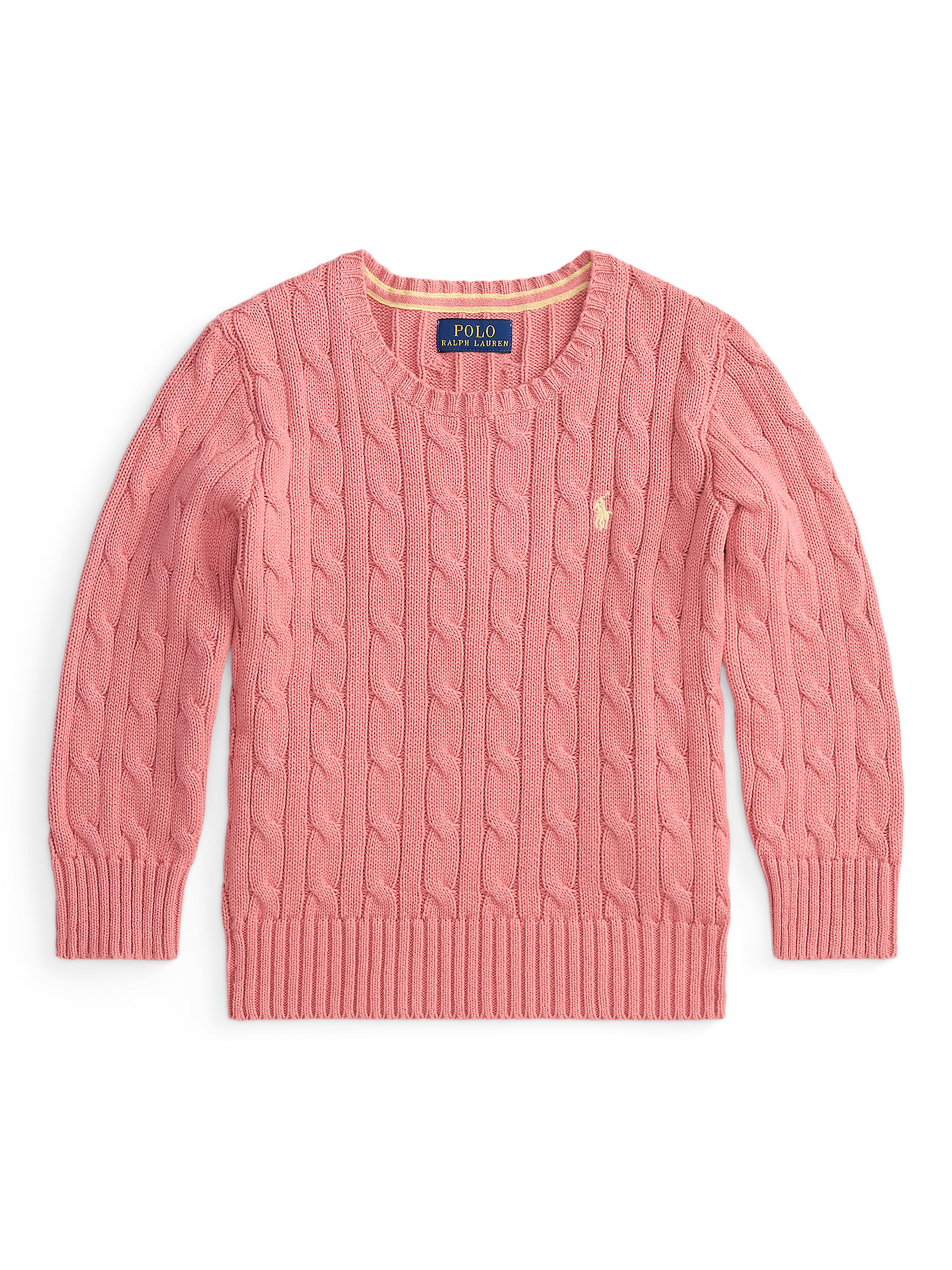 Polo Ralph Lauren Little Boy's & Boy's Cable-Knit Combed Cotton Sweater - Desert Rose