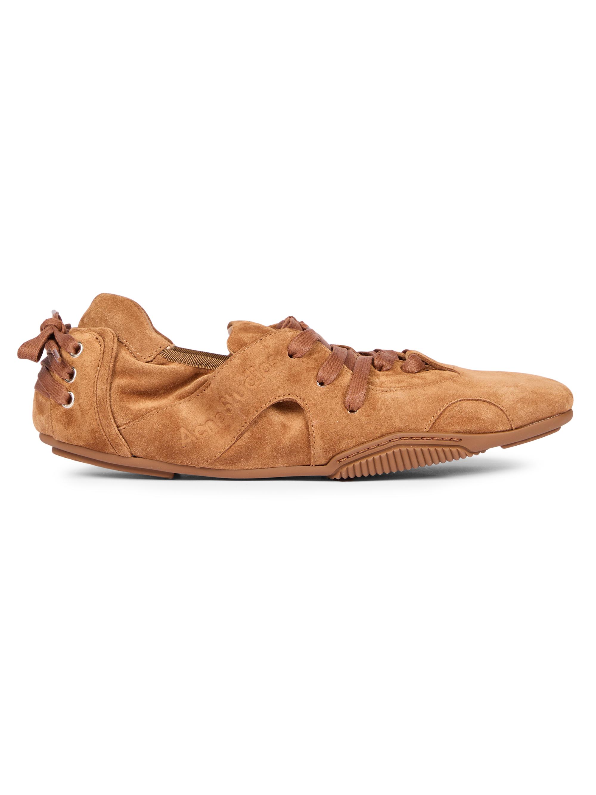 Acne Studios Men's Bilaria Up Suede Lace-Up Sneakers - Chestnut Brown