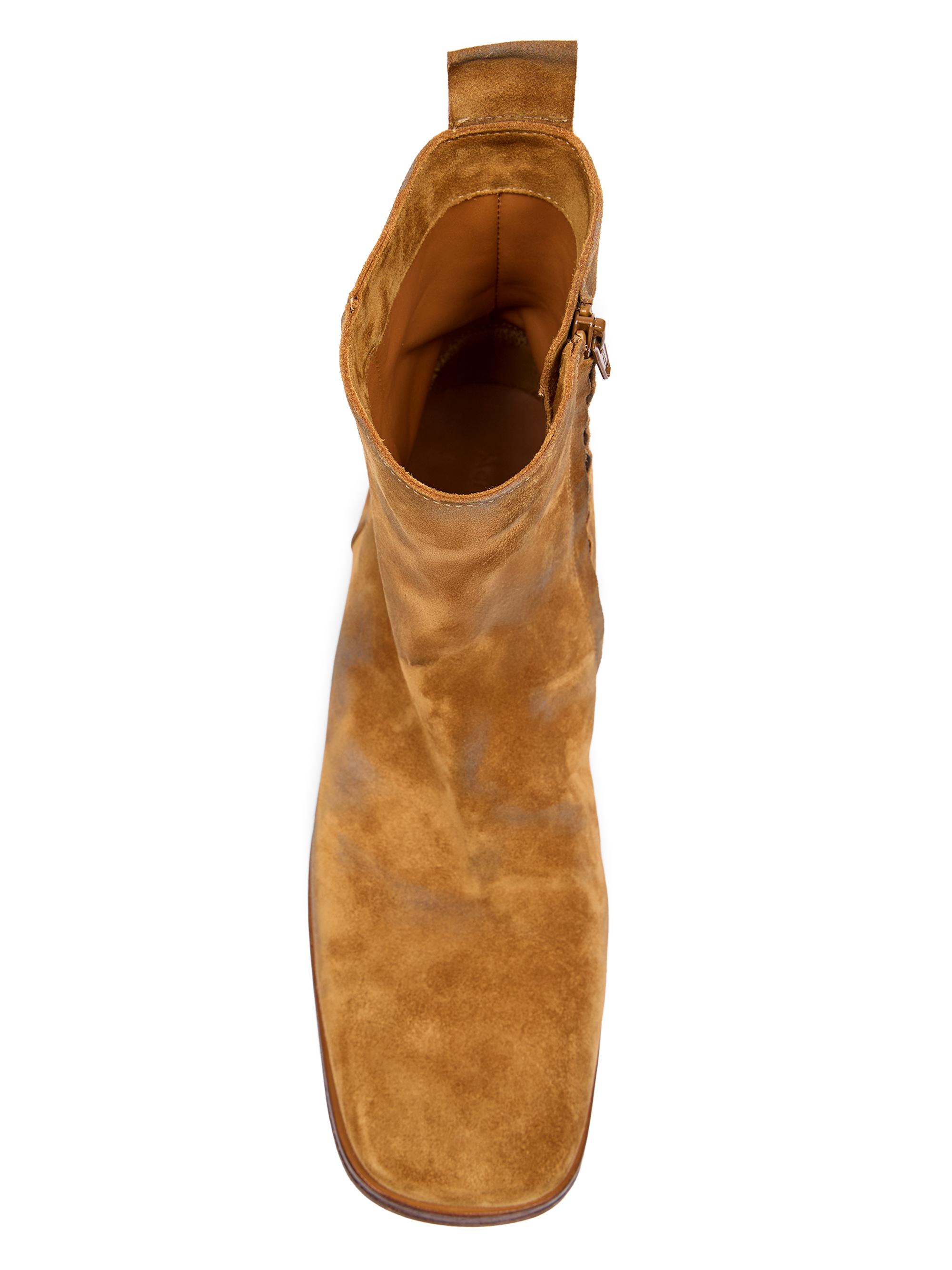 Acne Studios Bebe Leather Ankle Boots Acne Studios Bebe Distressed Suede Boots | Saks Fifth Avenue main image 4