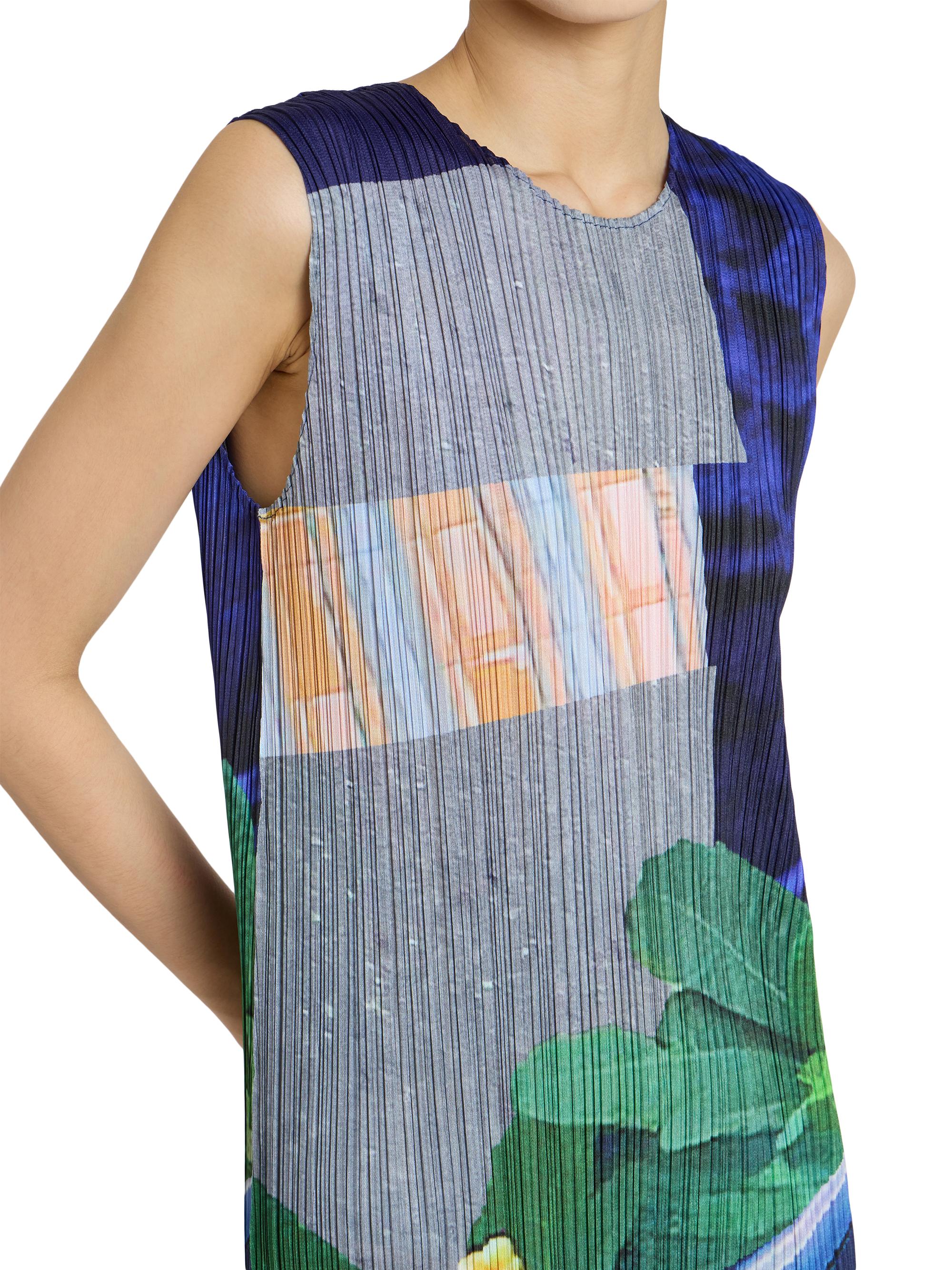 Pleats Please Issey Miyake City Collage Plissé Midi-Dress | Saks