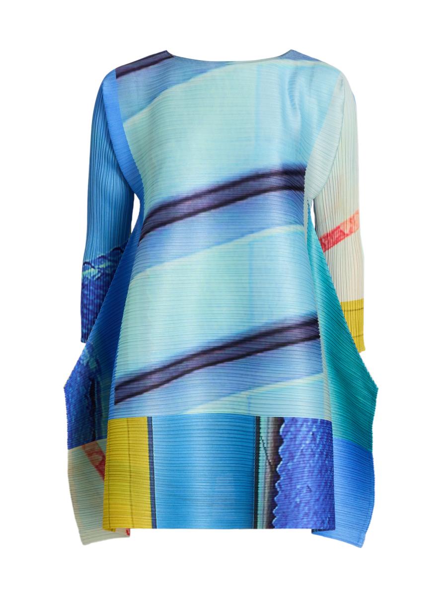 Pleats Please Issey Miyake City Collage Top | Saks Fifth Avenue