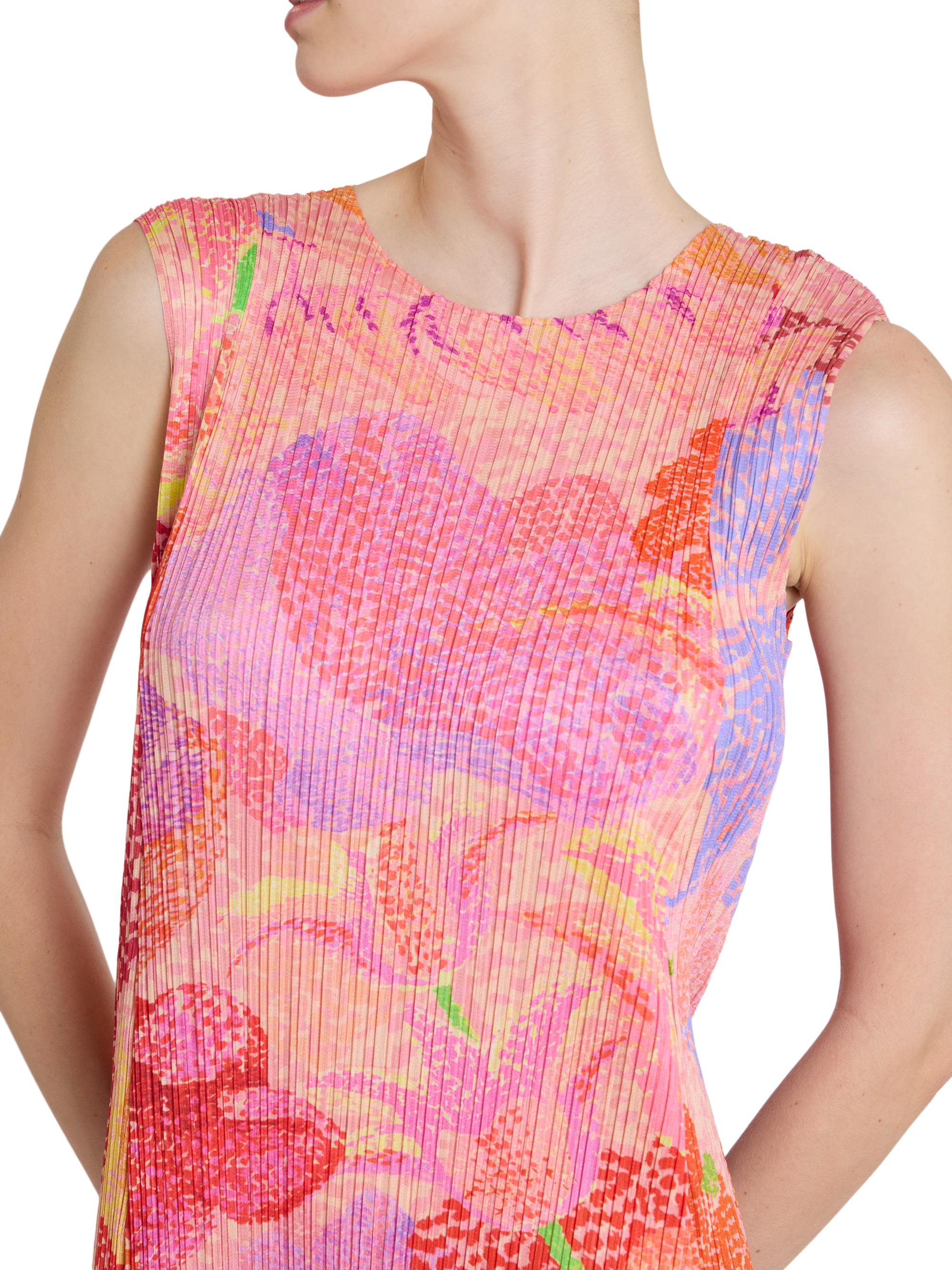 Pleats Please Issey Miyake Foggy Forest Plissé Midi-Dress | Saks