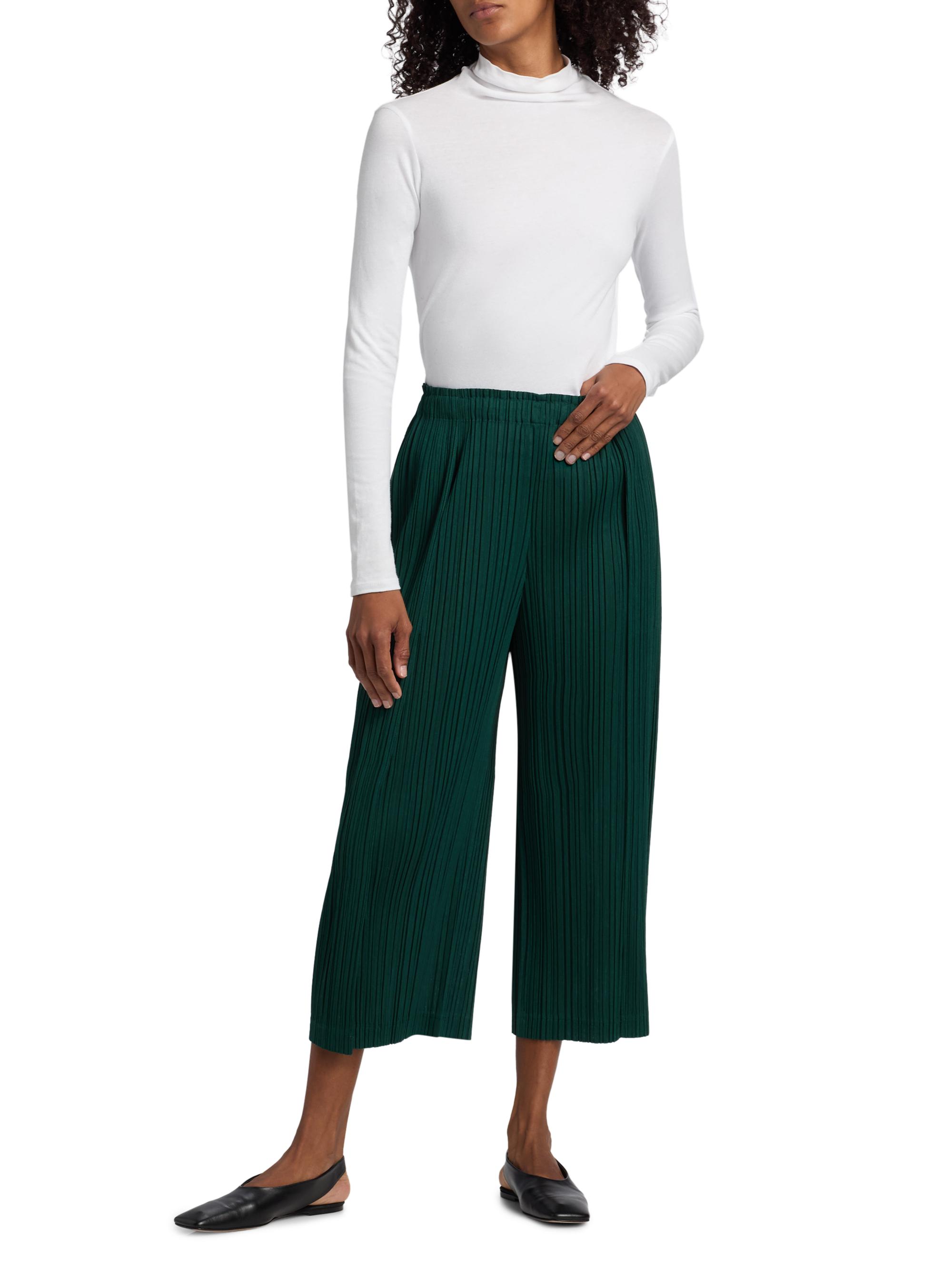 Pleats Please Issey Miyake Plissé Pleats Crop Pants | Saks Fifth