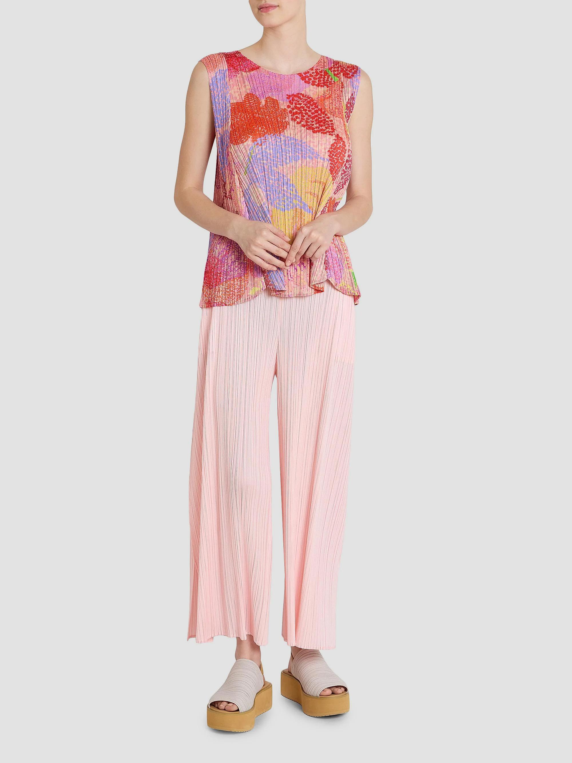 Pleats Please Issey Miyake Monthly Colors: March Plissé Wide-Leg