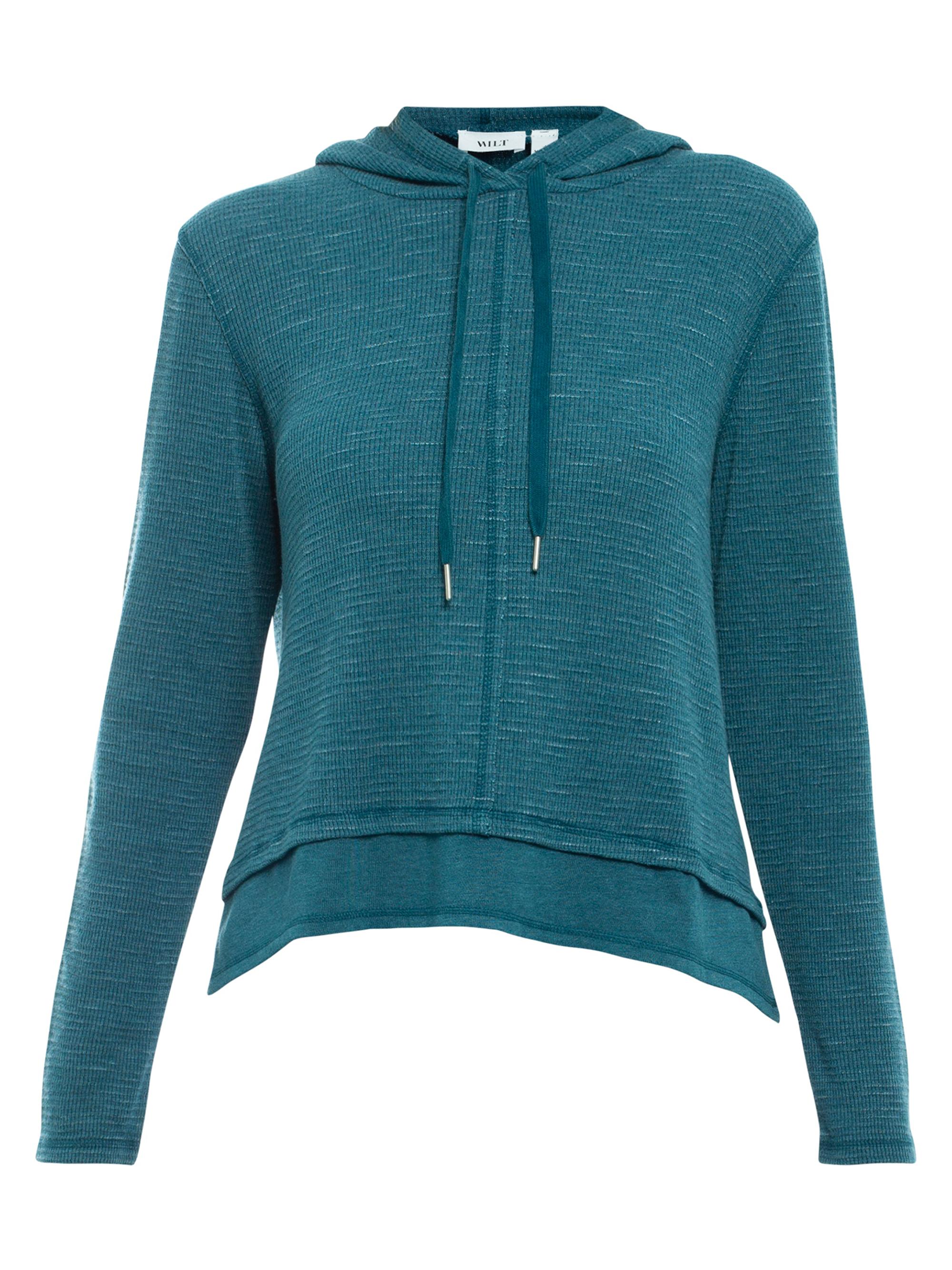 Wilt Women's Long Sleeve Double Peplum Hoodie - Legion Blue