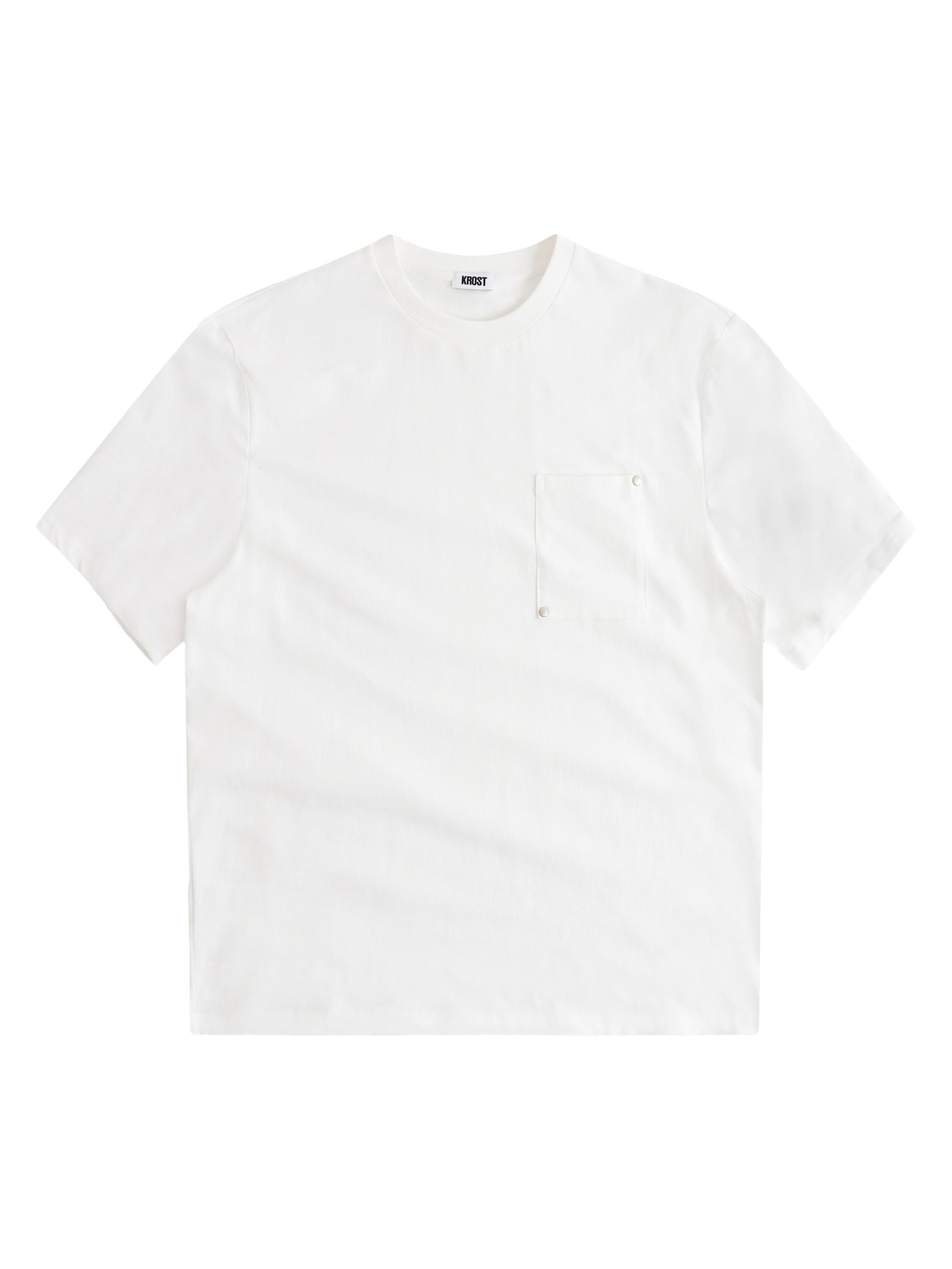Krost Men's Oversized Rivet Tee - White