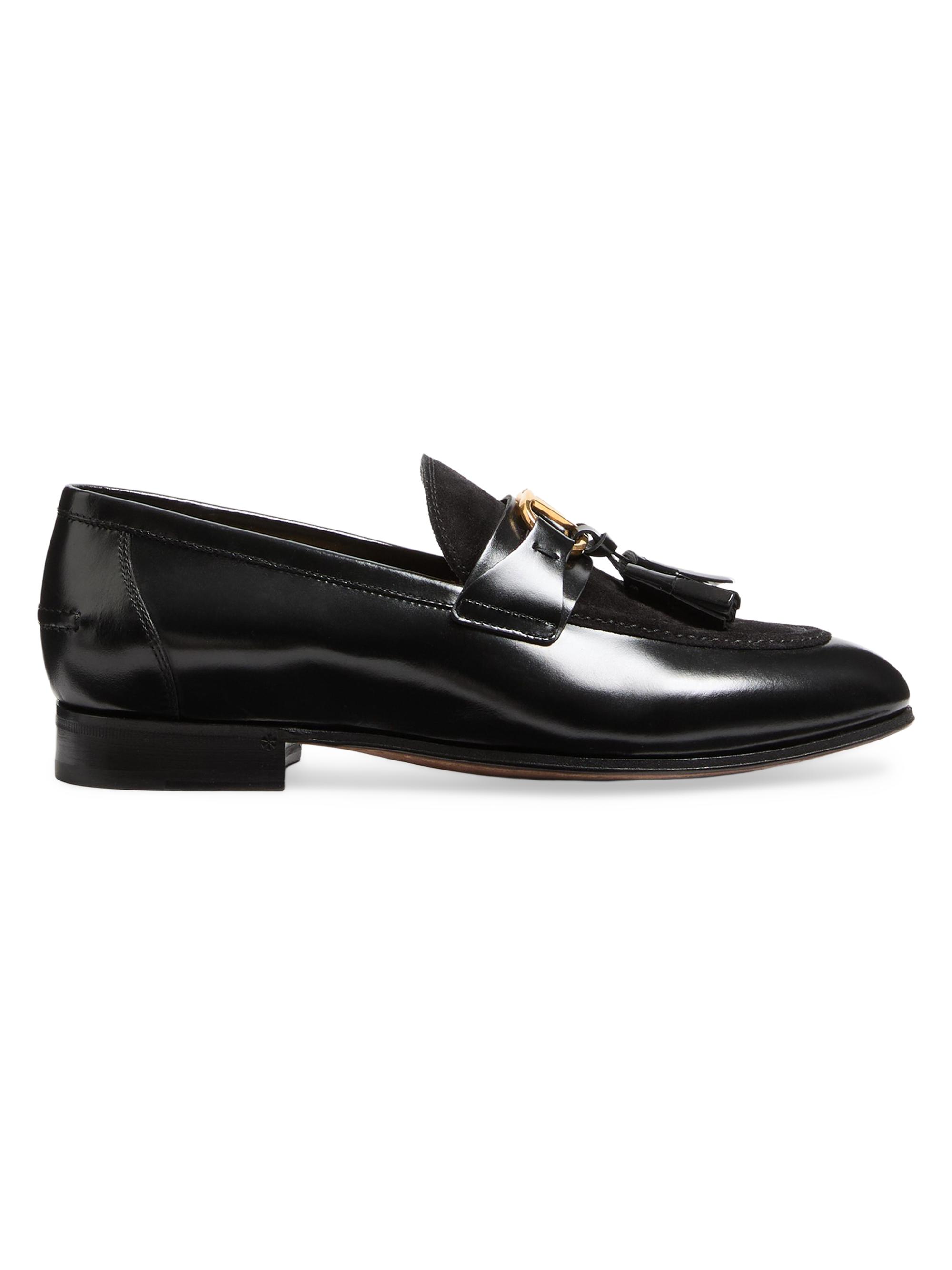 Burberry Barbed Leather Loafers | Saks Fifth Avenue