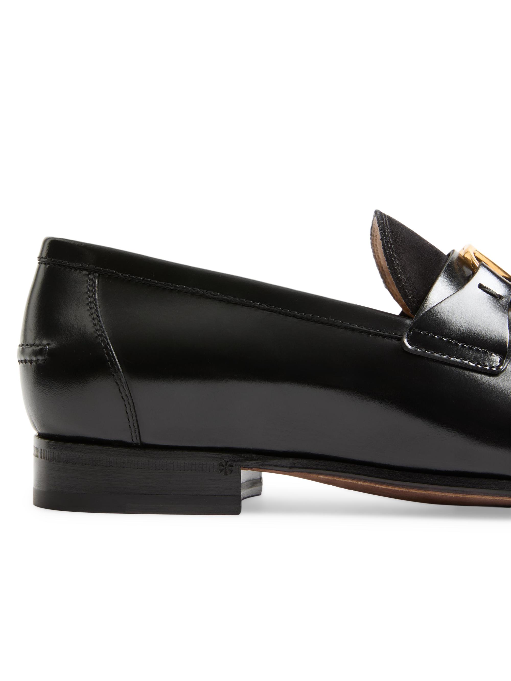Valentino Garavani Vaniteux Calfskin and Split Leather Loafers