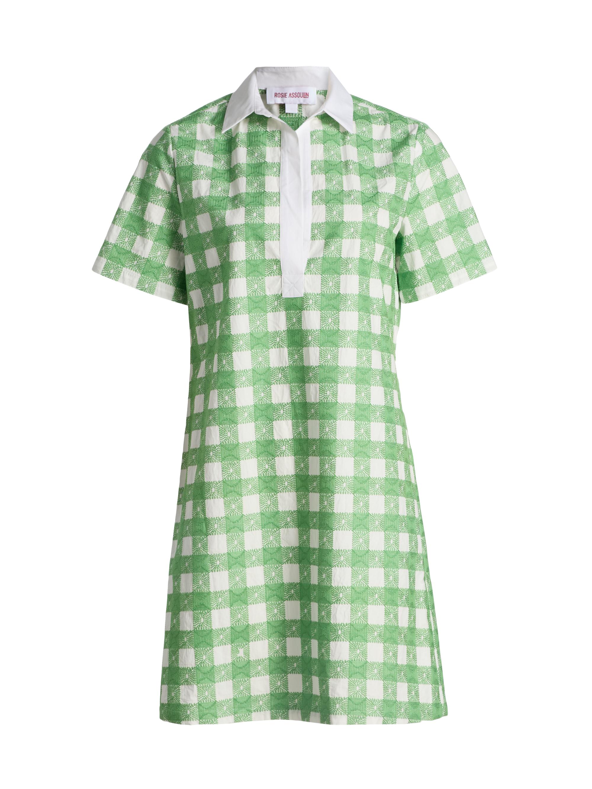 Rugby Checked Cotton Minidress