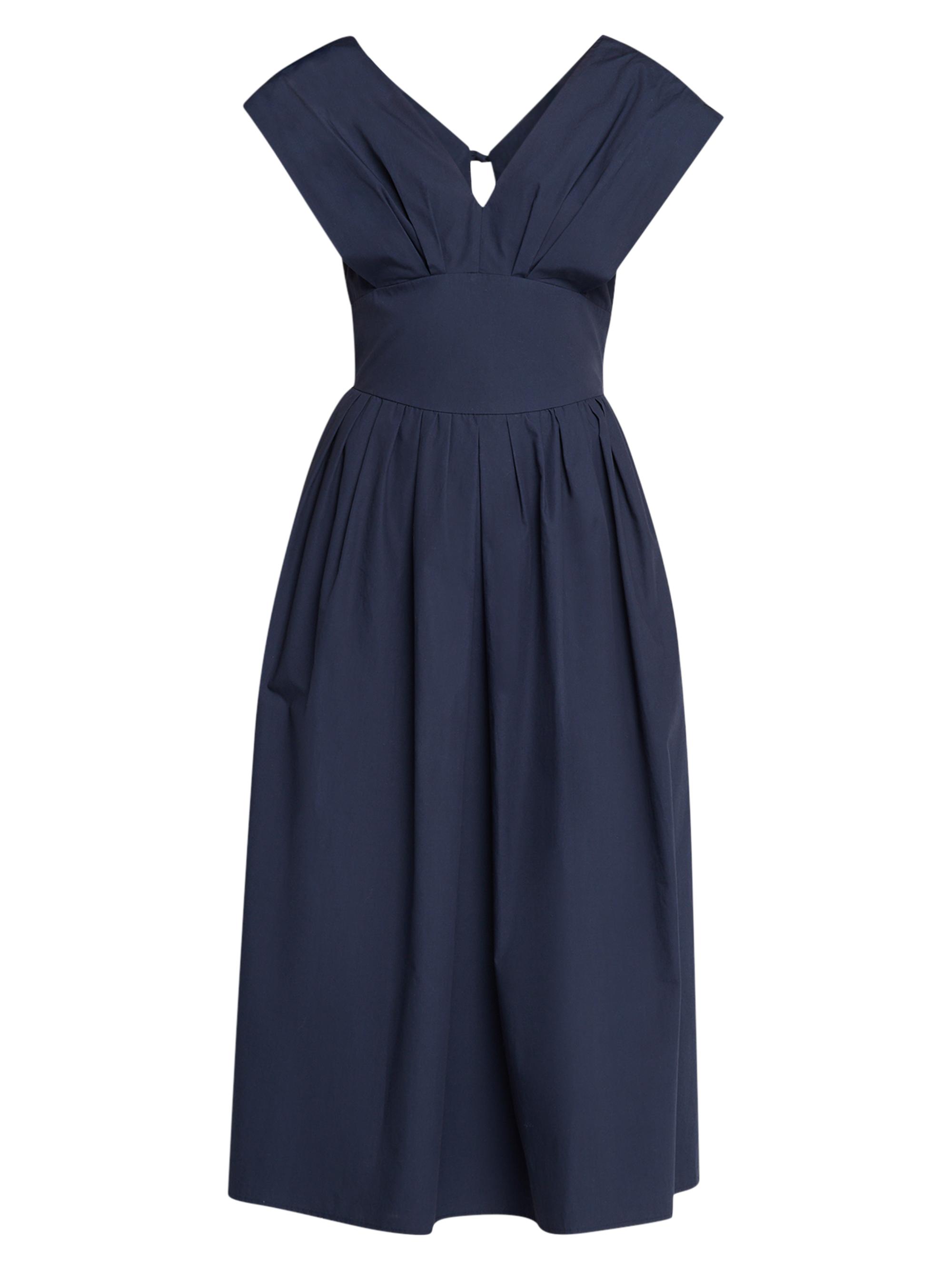 Rosie Assoulin Women's In Full Bloom Cotton Midi-Dress - Navy