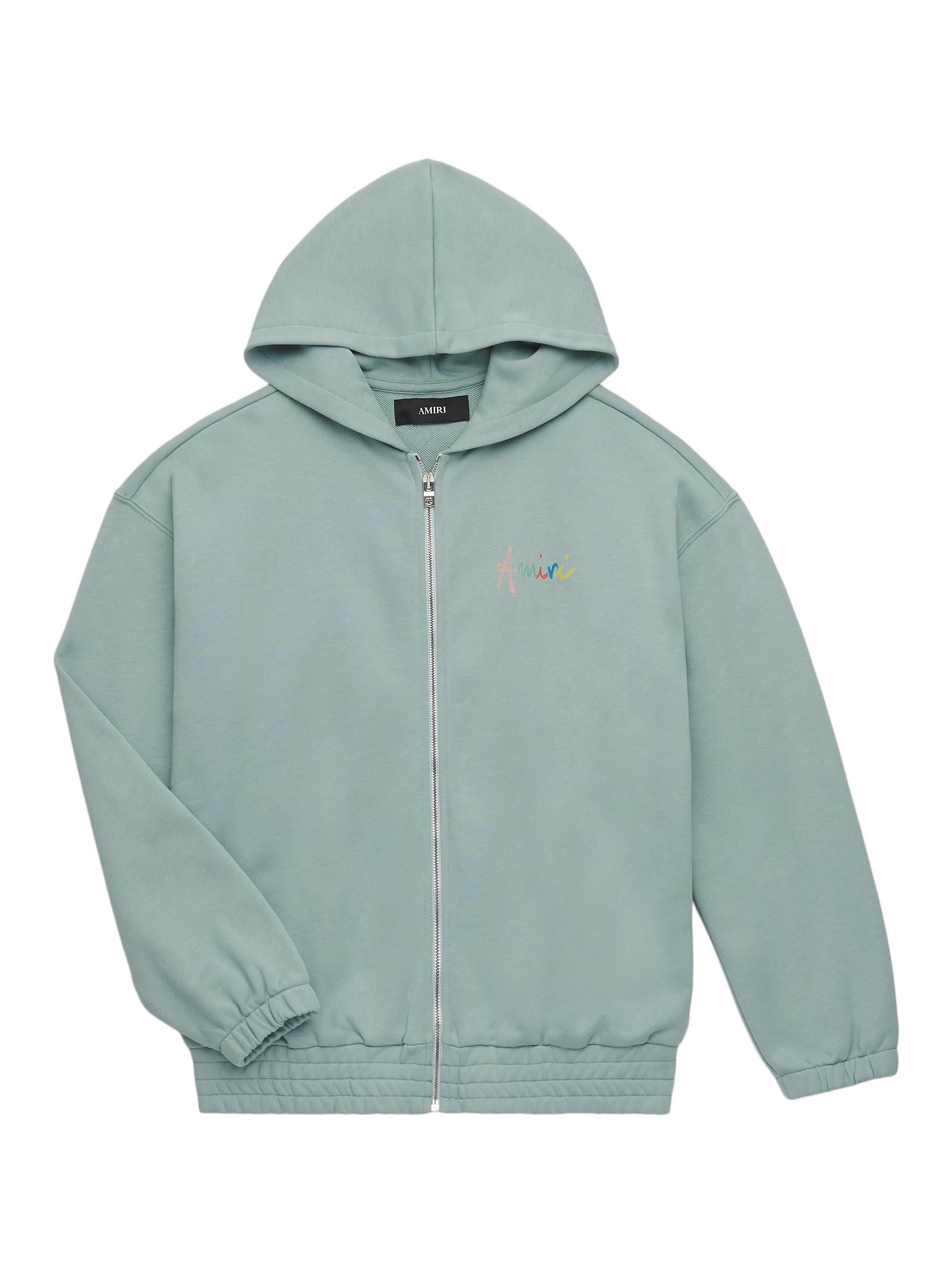 Amiri Little Kid's & Kid's Logo Zip-Up Hoodie - Ceramic Teal
