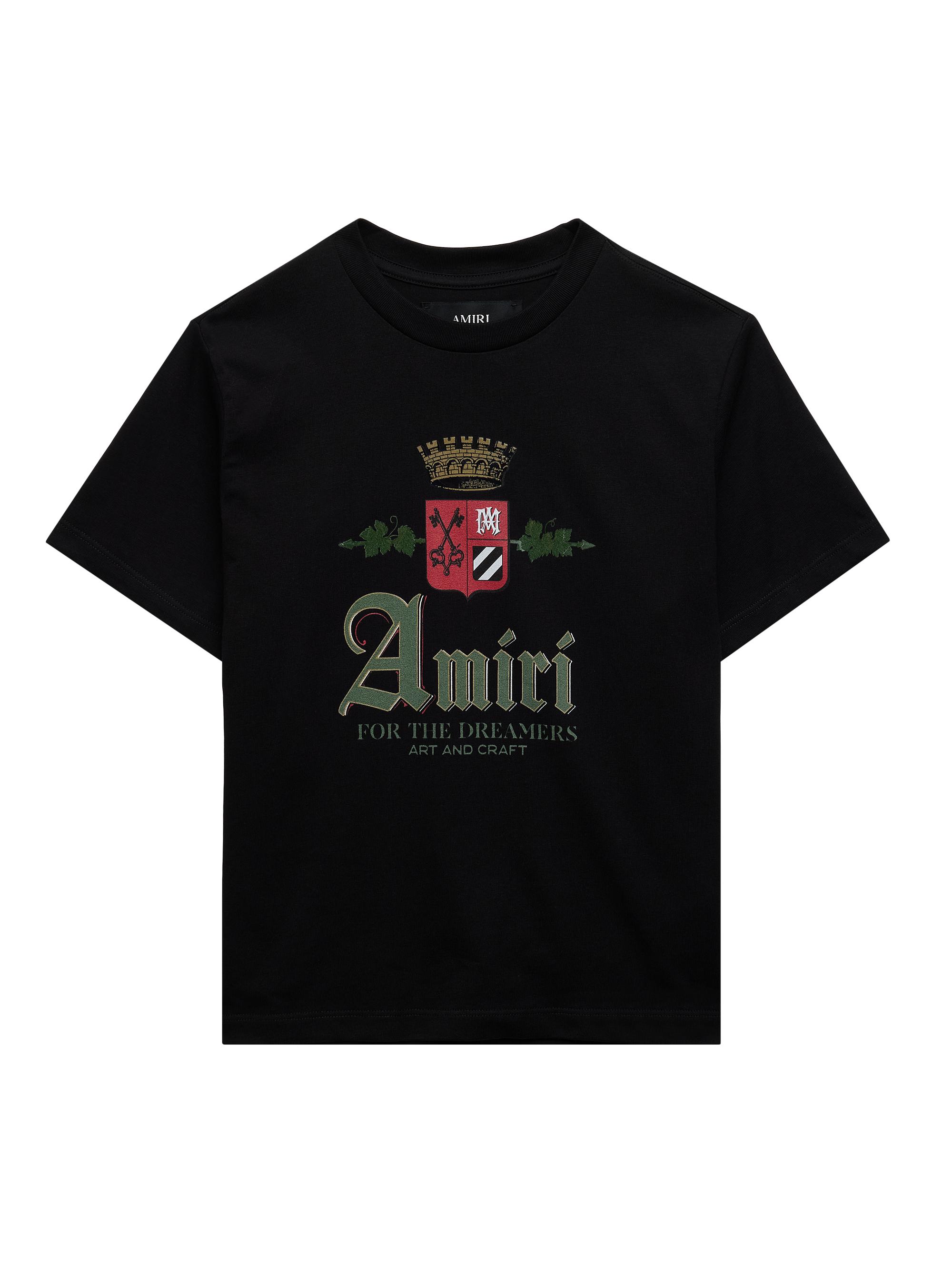 Amiri Little Kid's & Kid's Chateau Logo Graphic Cotton T-Shirt - Black | Thumbnail 4