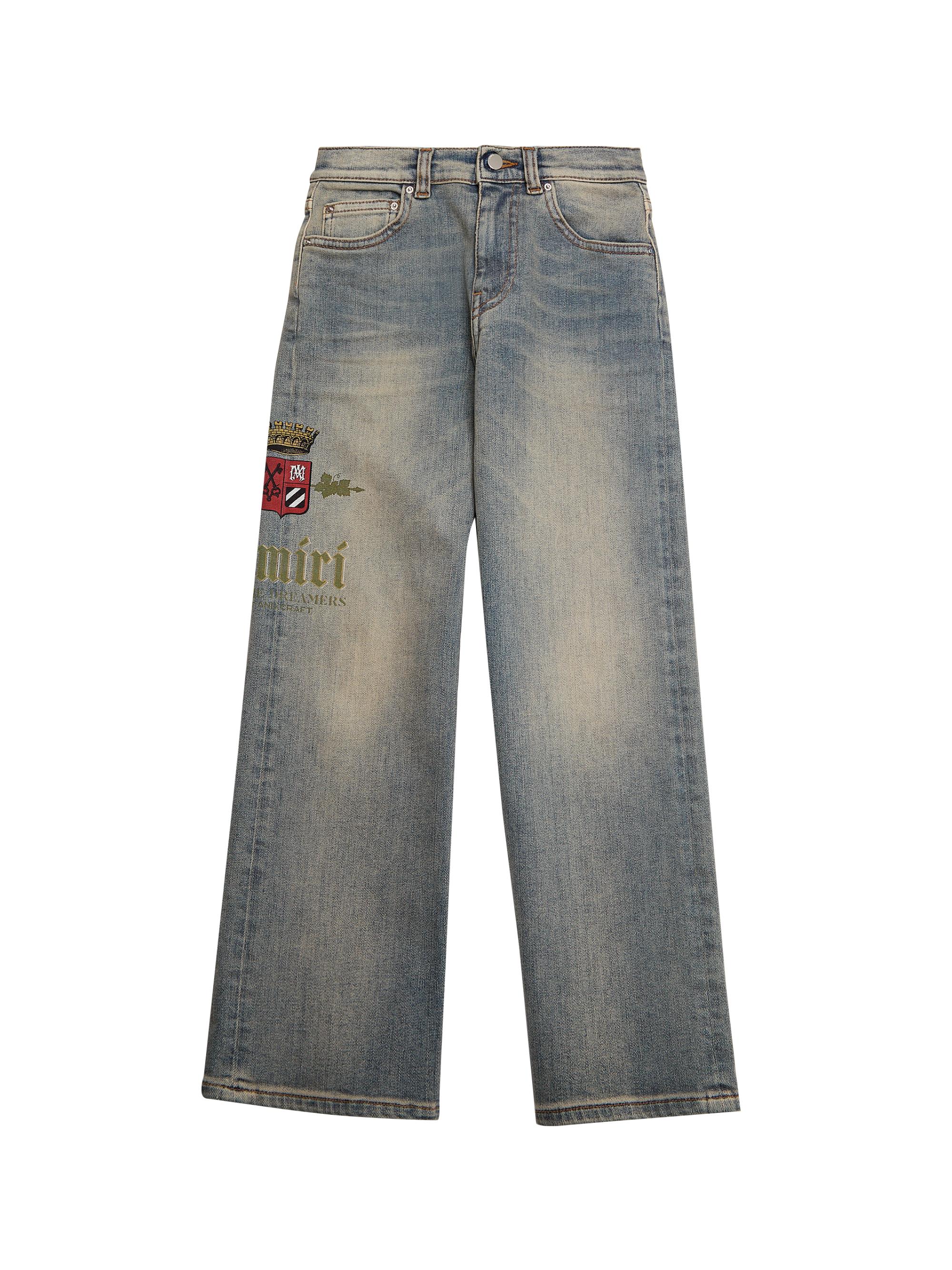Amiri Little Kid's & Kid's Logo Straight-Leg Jeans - Antique Indigo