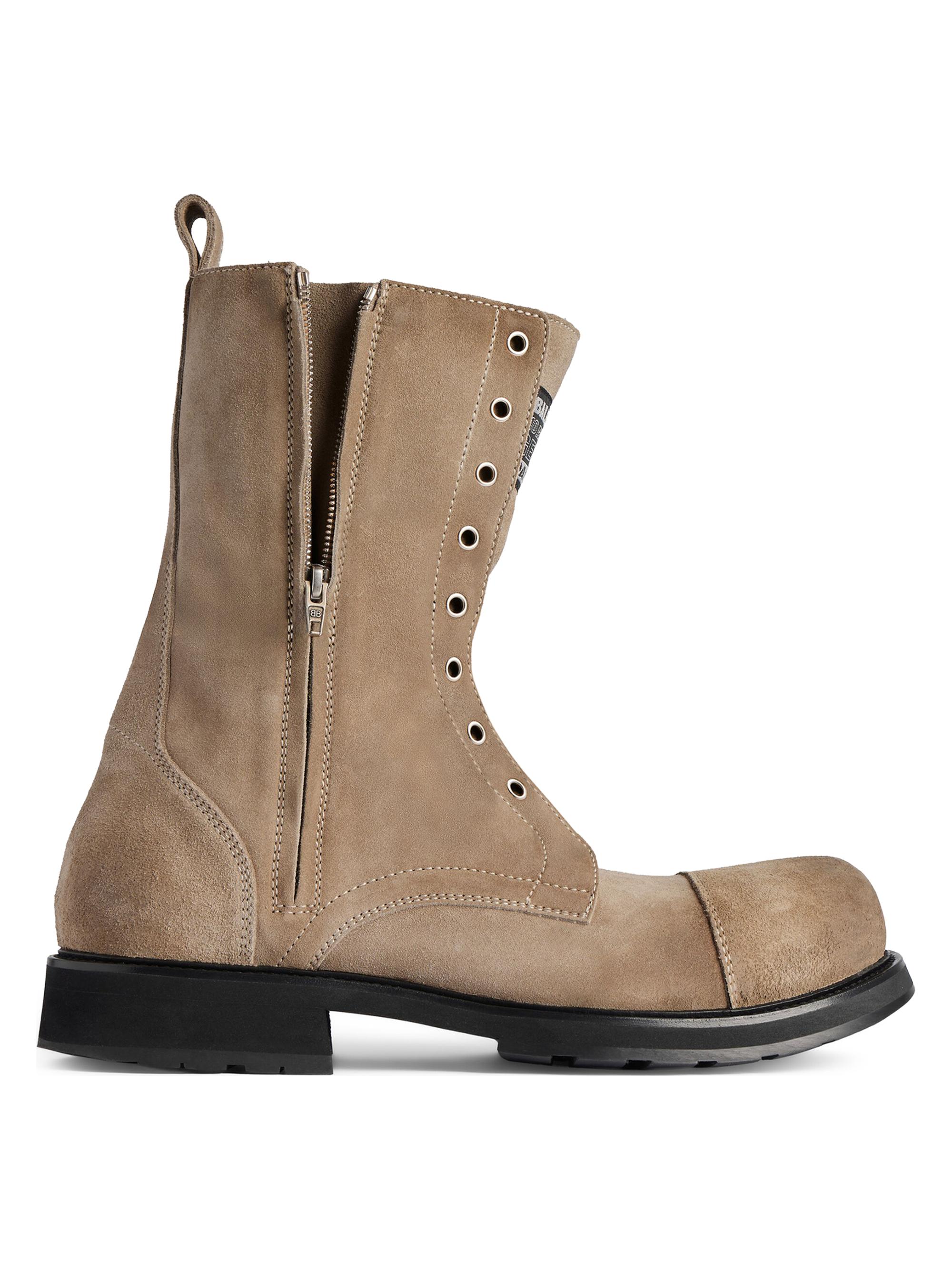 Balenciaga Men's Truck Lace-Up Boots - Sand