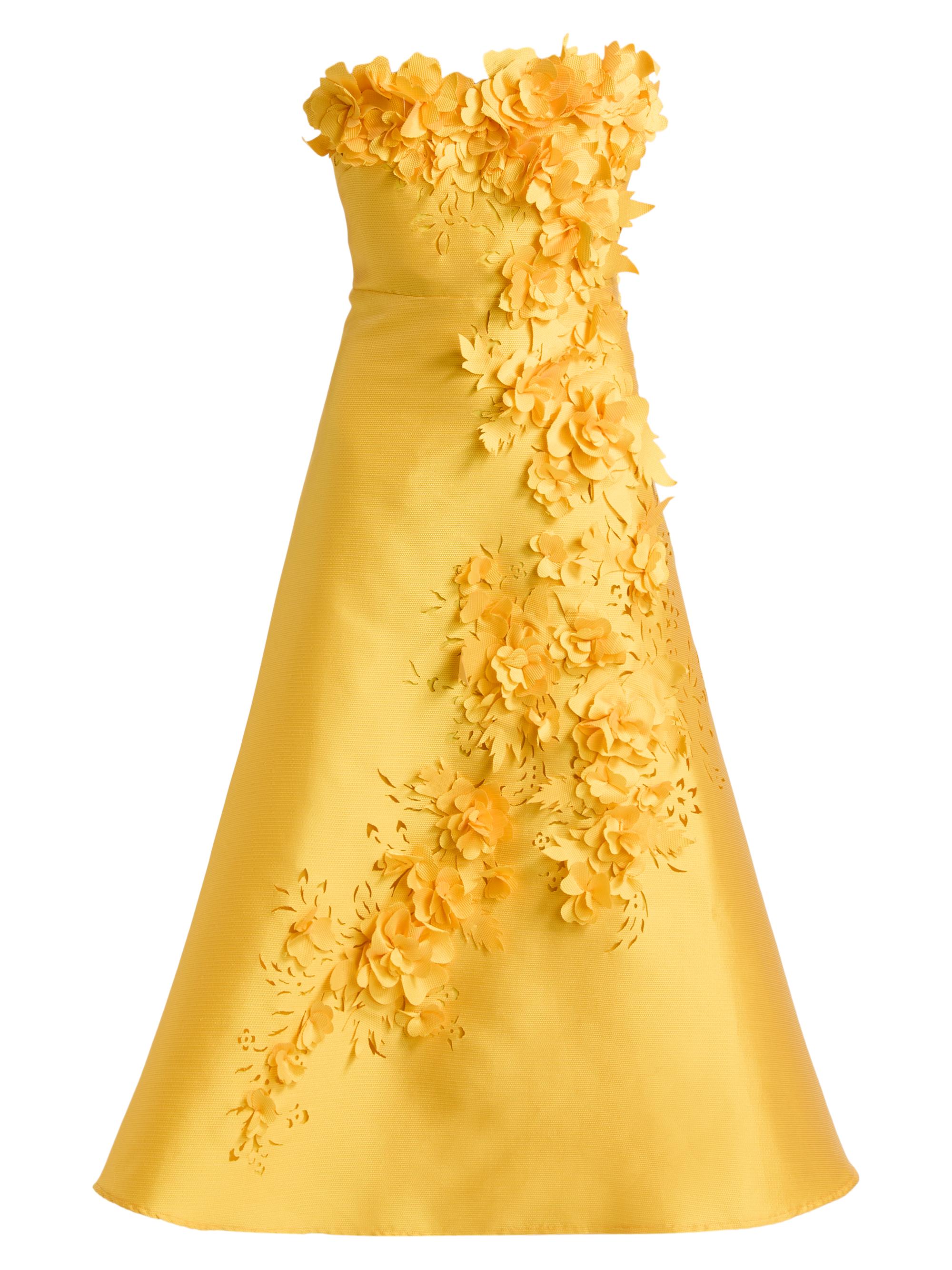 open lace back dress Vera Tulle Midi Dress in Butter Yellow – Lace & Beads main image 1
