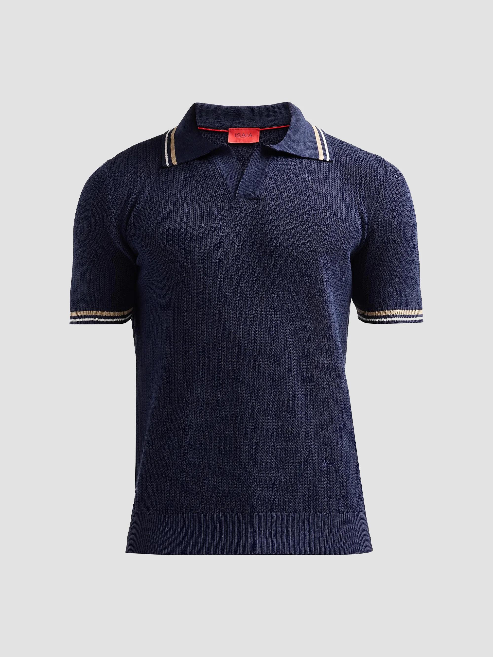 Saks Fifth Avenue Terry Rib-Knit Zip Polo Shirt | Saks Fifth Avenue