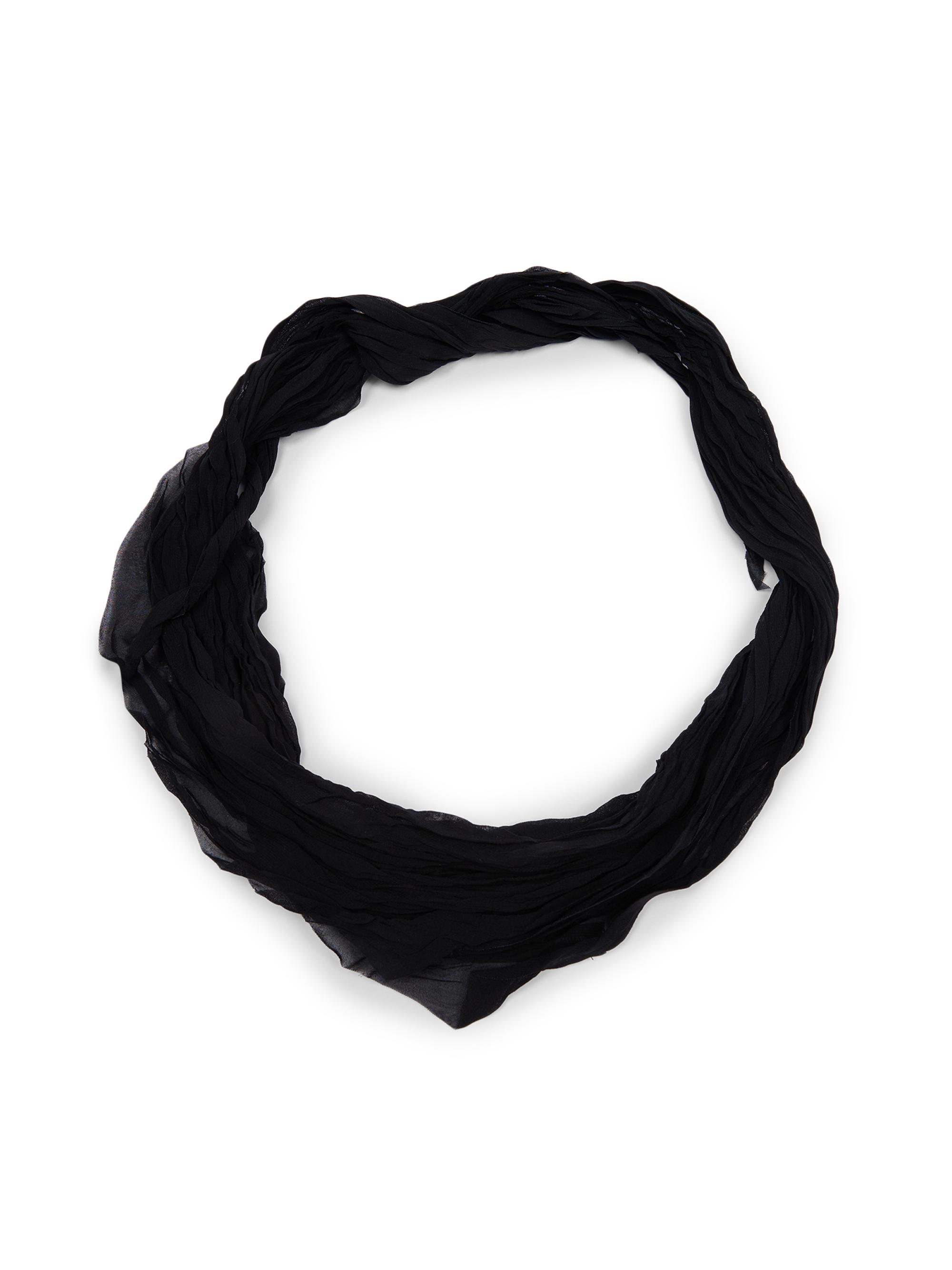 AMI Paris Men's Crumpled Gavroche Scarf - Noir