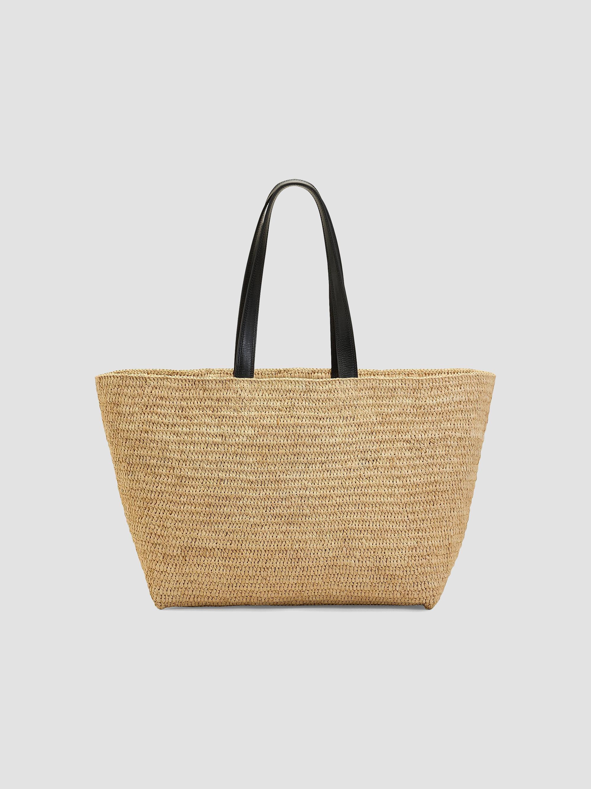 AMI Paris Ami De Coeur Raffia Tote Bag | Saks Fifth Avenue