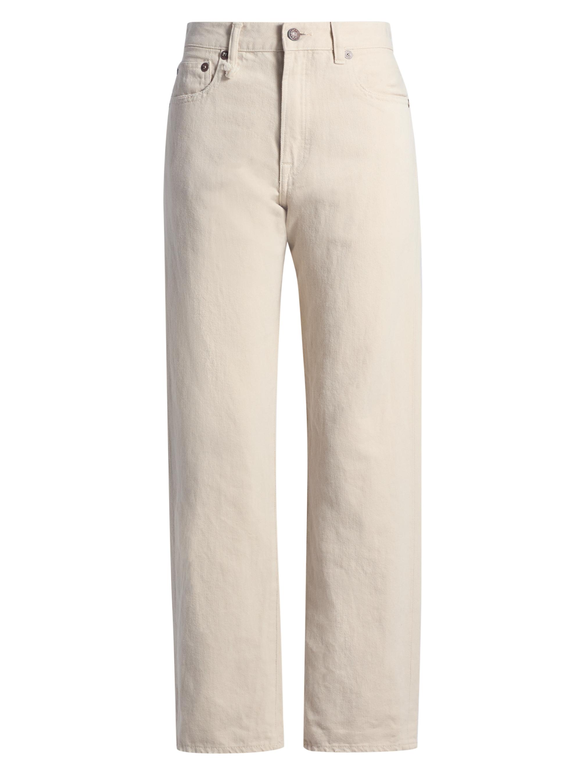 R13 Women's Straight-Leg Boyfriend Jeans - Vintage Stone Khaki