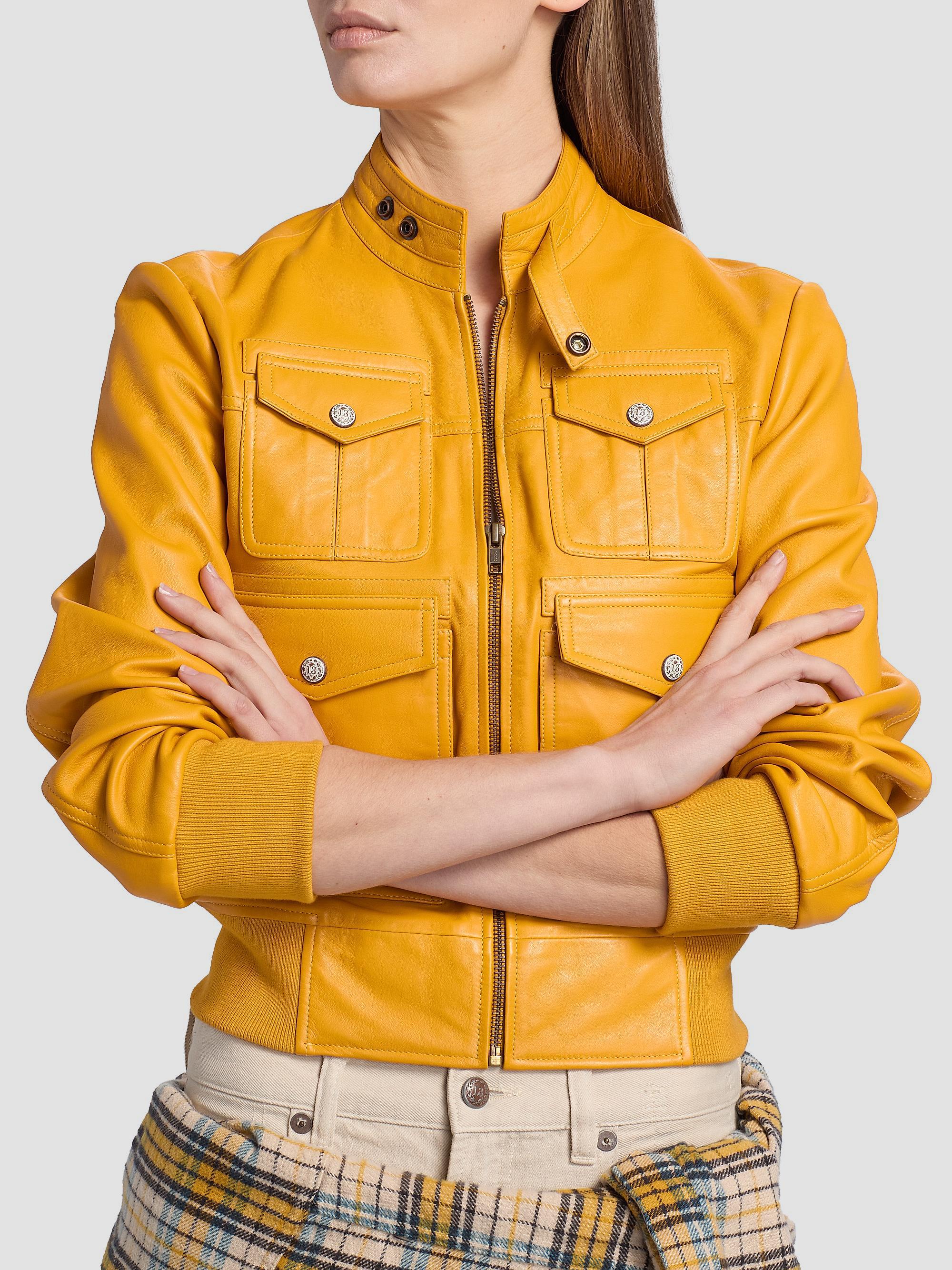 R13 / the Factory / レディース xs R13 Shrunken Leather Jacket | Saks Fifth Avenue
