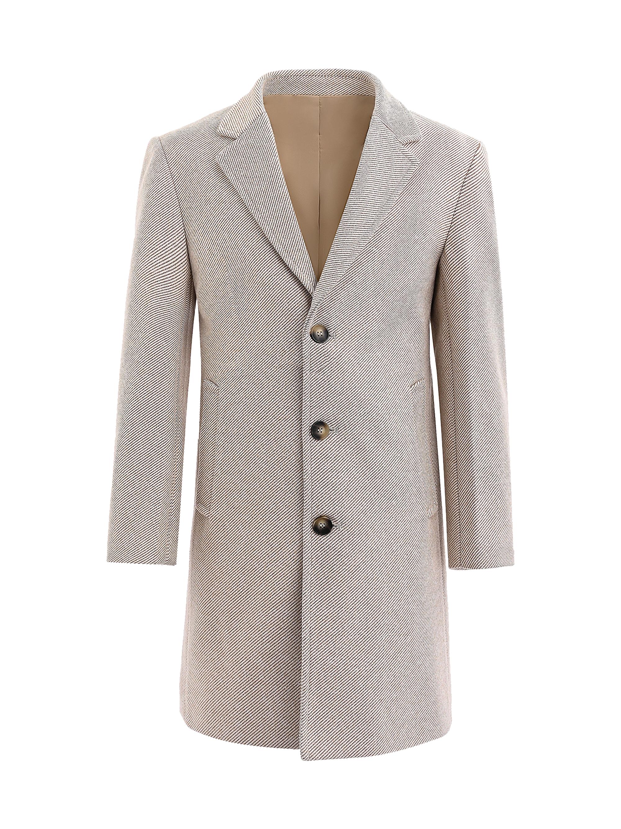 Moustache Little Boy's & Boy's Overcoat - Beige