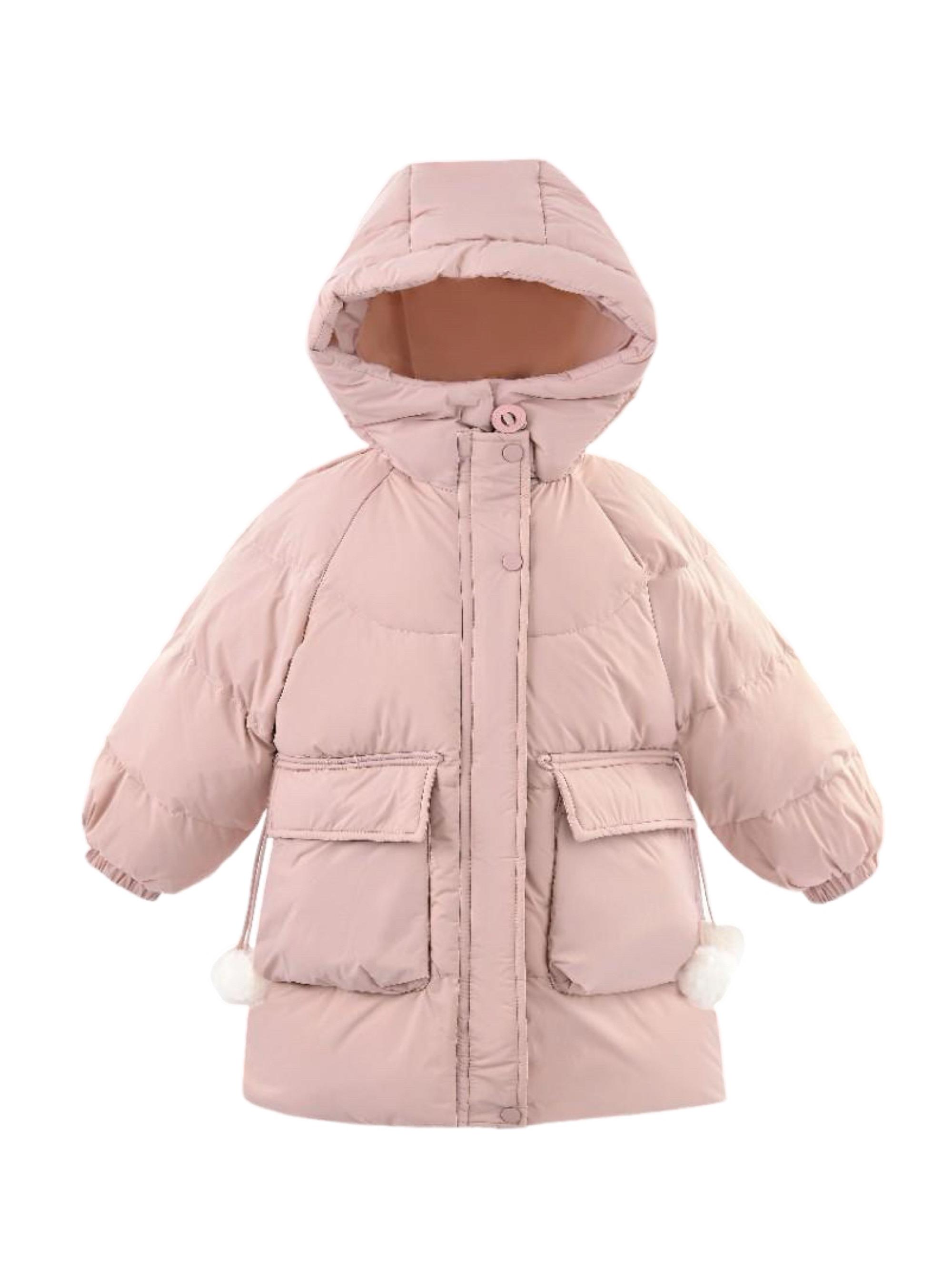 Mimi Tutu Little Girl's & Girl's Heart-Quilted Puffer Jacket - Pink