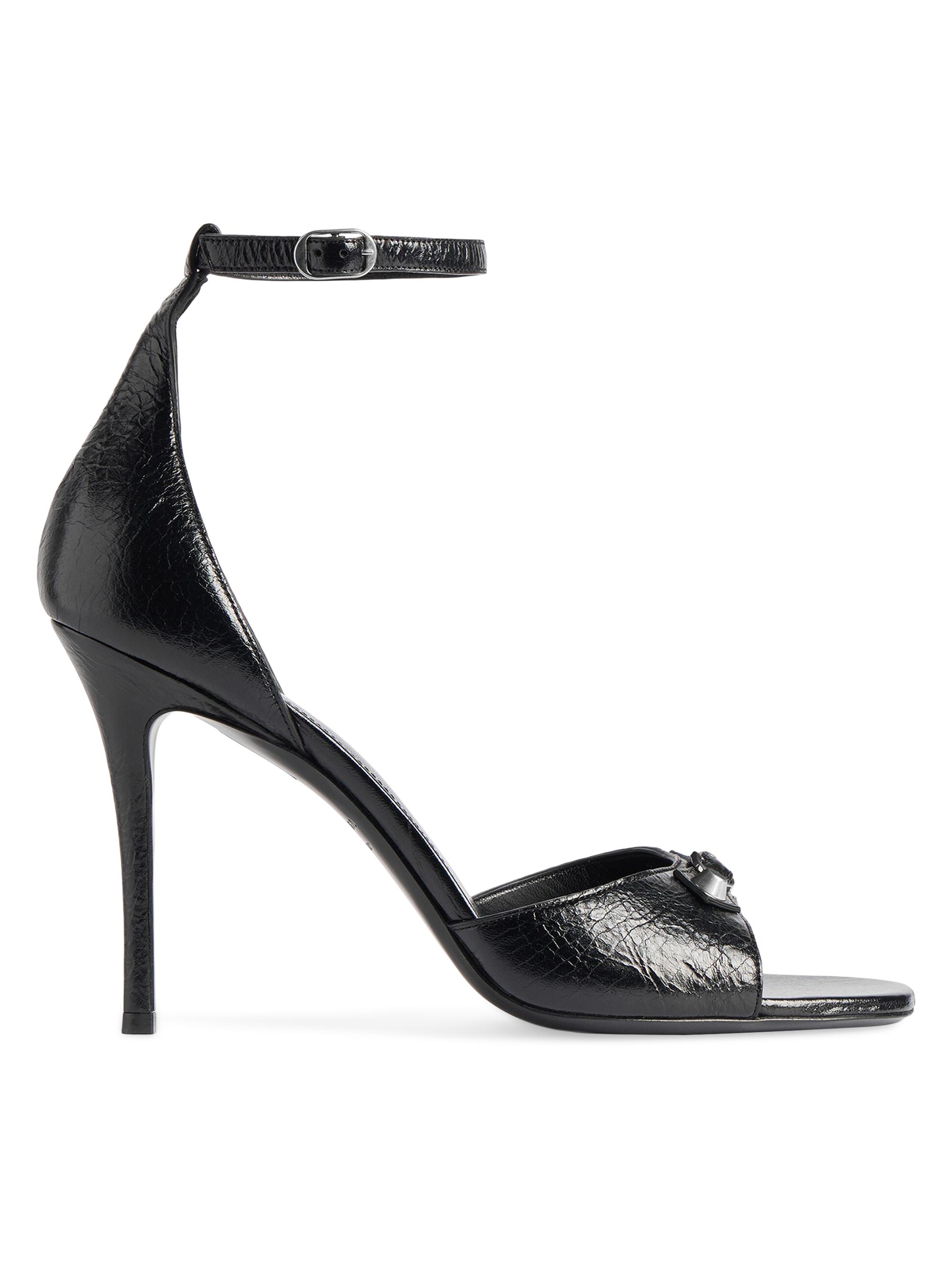 Balenciaga Women's City Uptown Heel Sandals - Black