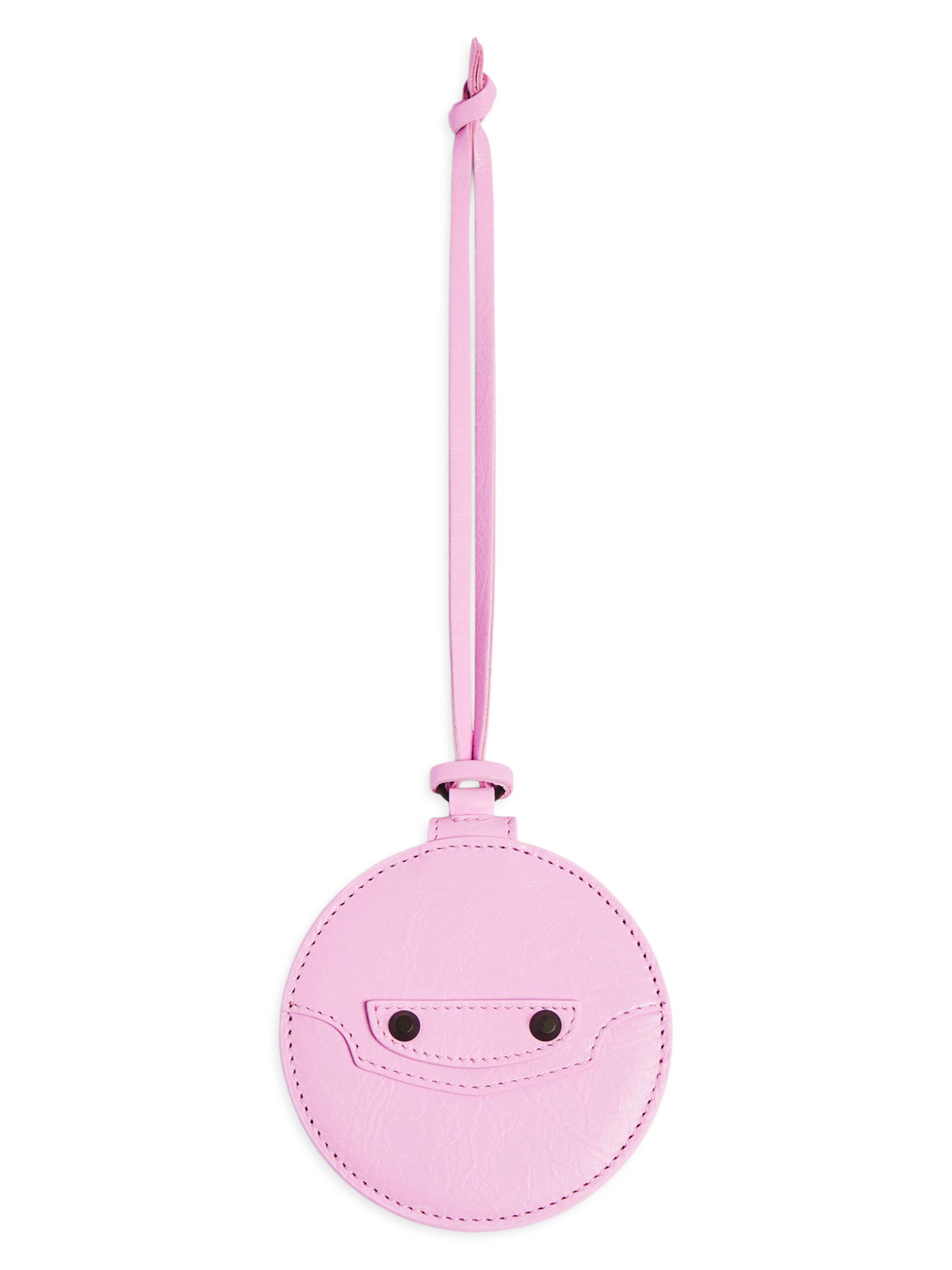 Balenciaga Women's Le City Round Mirror Charm - Bubbly Pink