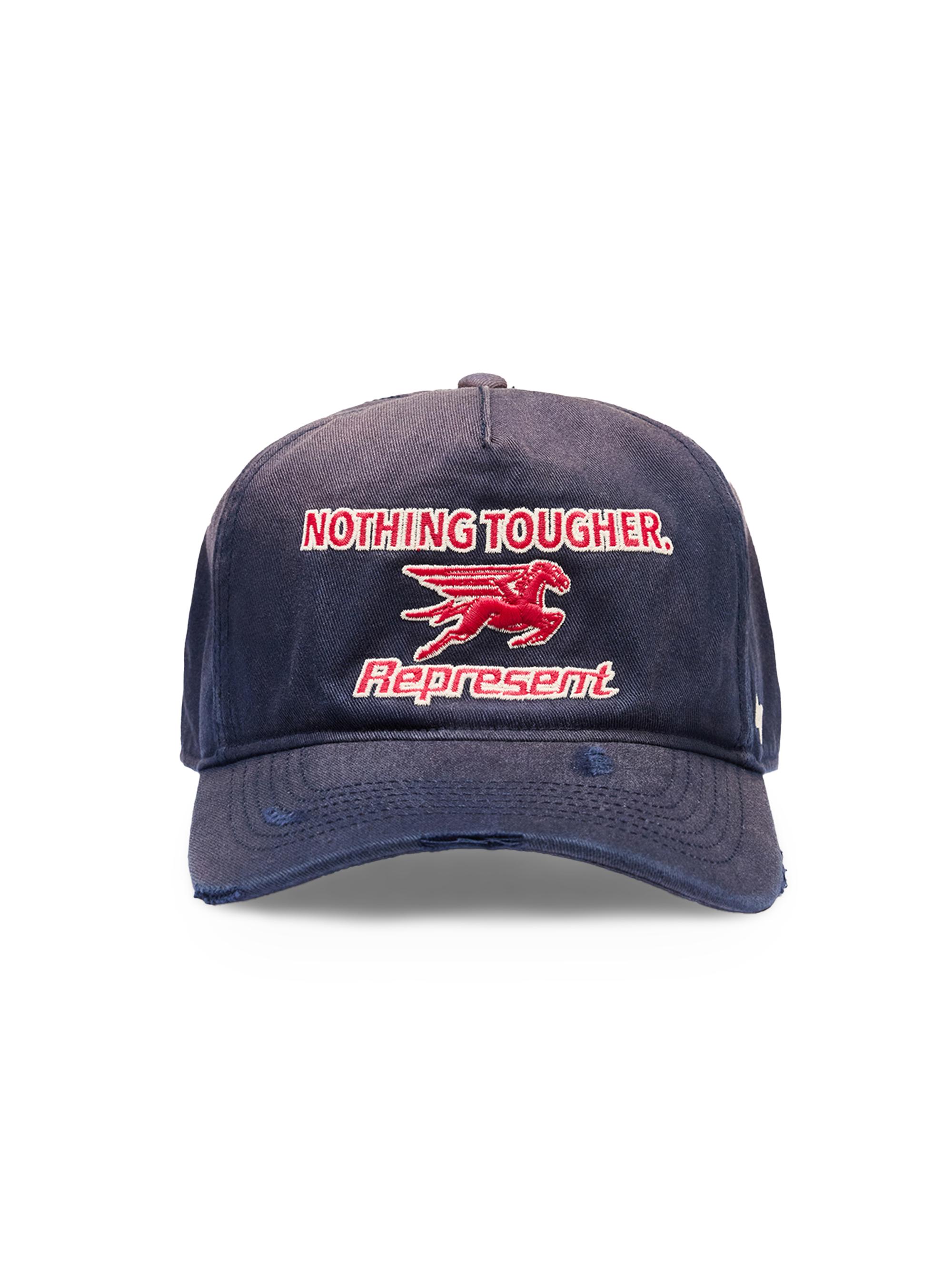 Represent Men's Nothing Tougher Embroidered Cotton Baseball Cap - Navy