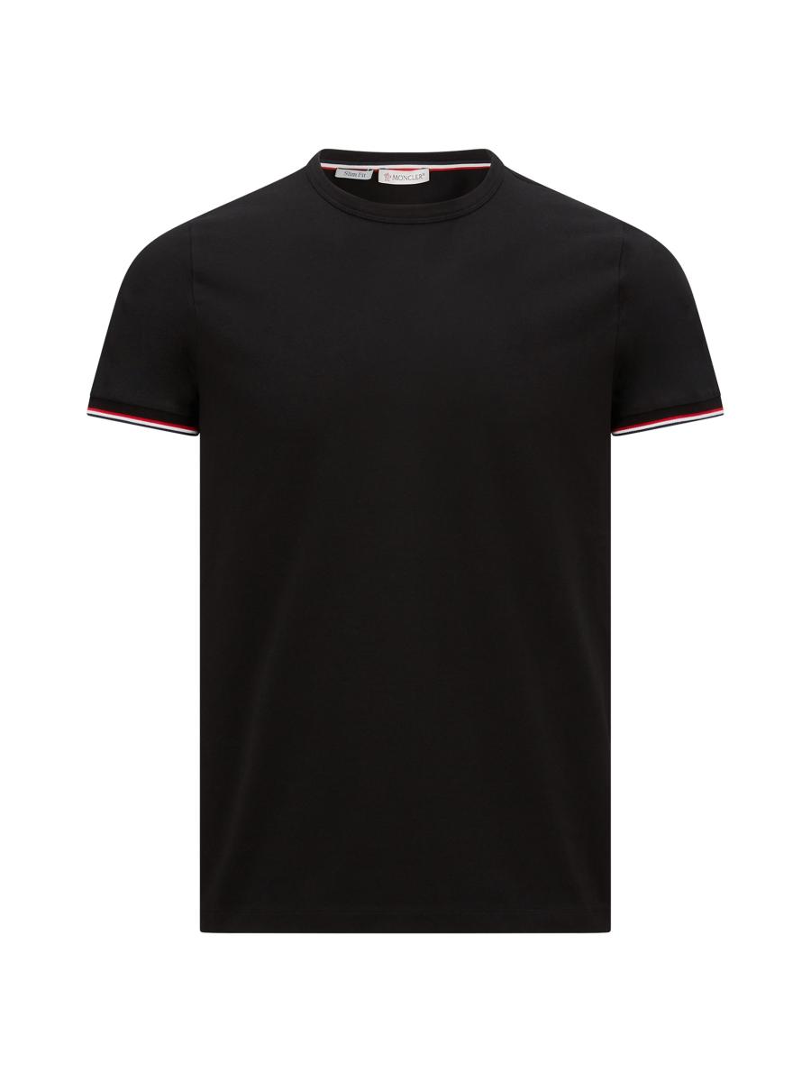 Moncler Crew Neck in Cotton | Saks Fifth Avenue