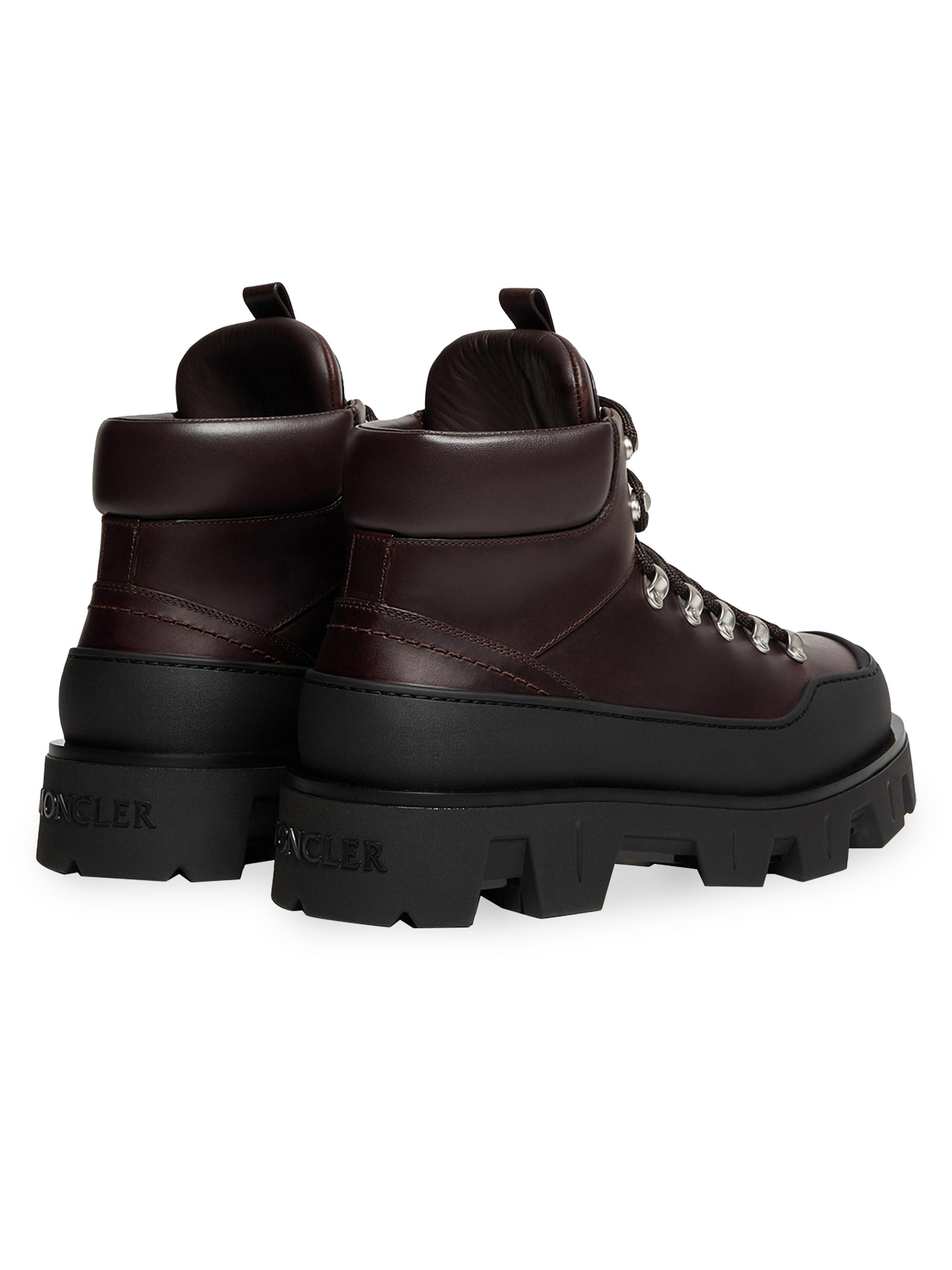 Moncler Peak Trek Boots in Leather | Saks Fifth Avenue