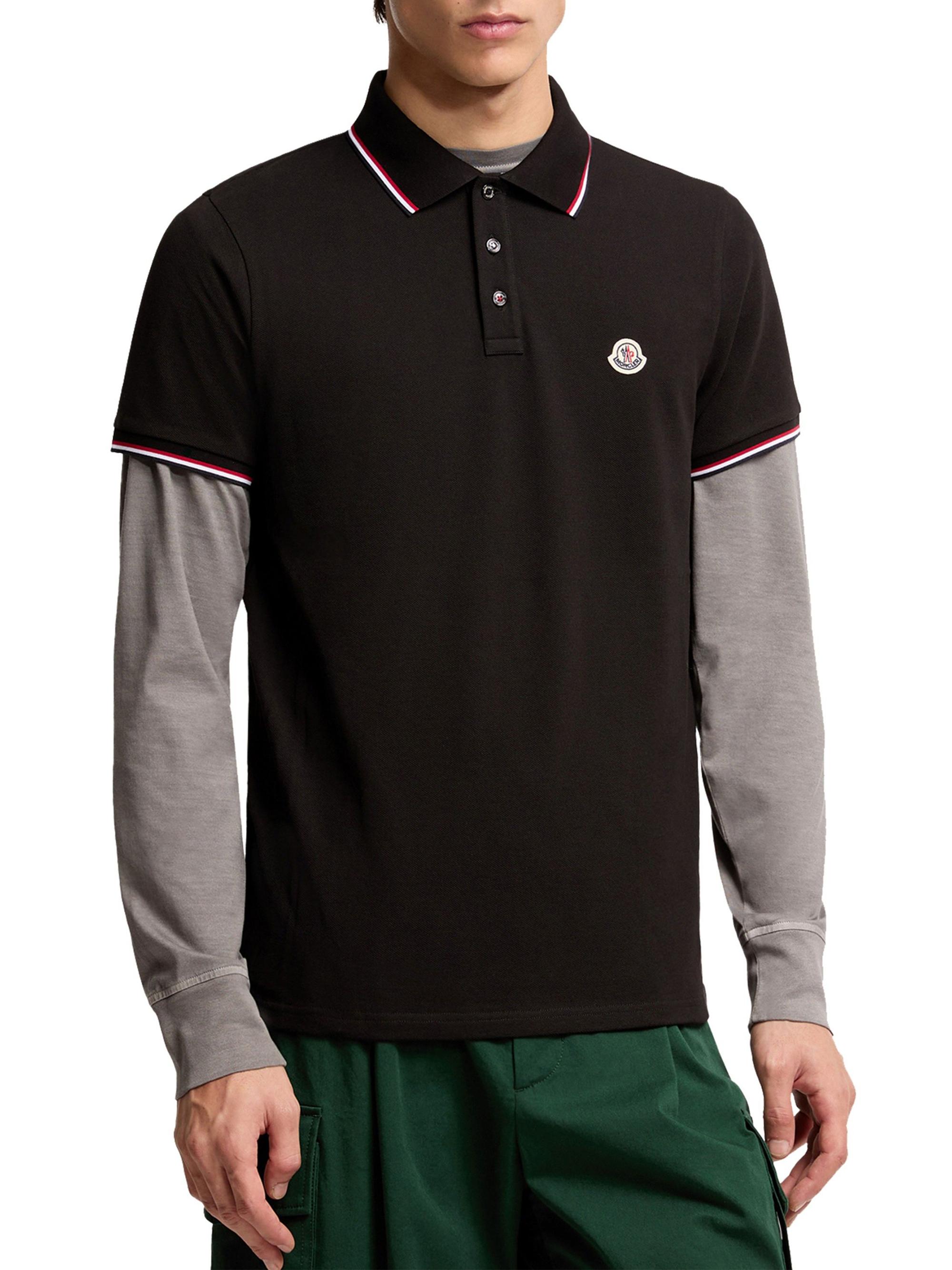 Moncler Polo Shirt in Cotton Piquet | Saks Fifth Avenue