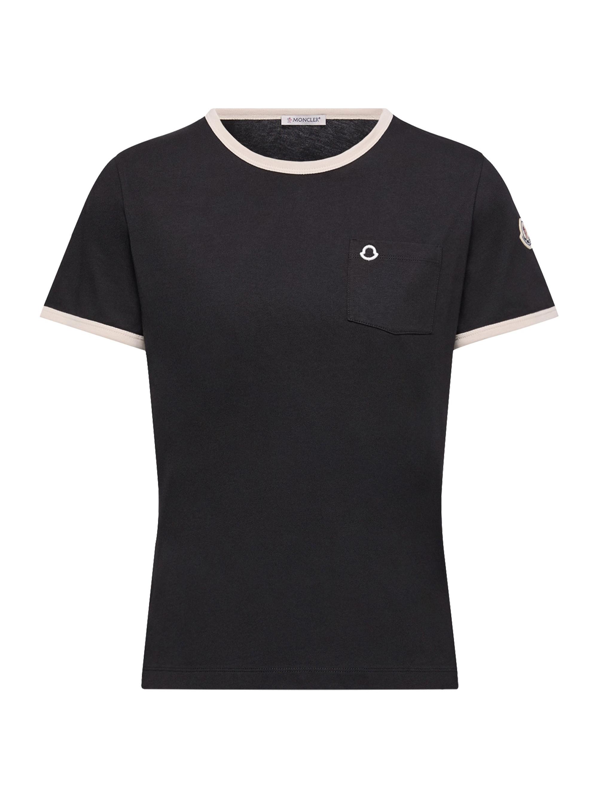 Moncler Women's Crew Neck in Cotton - Black