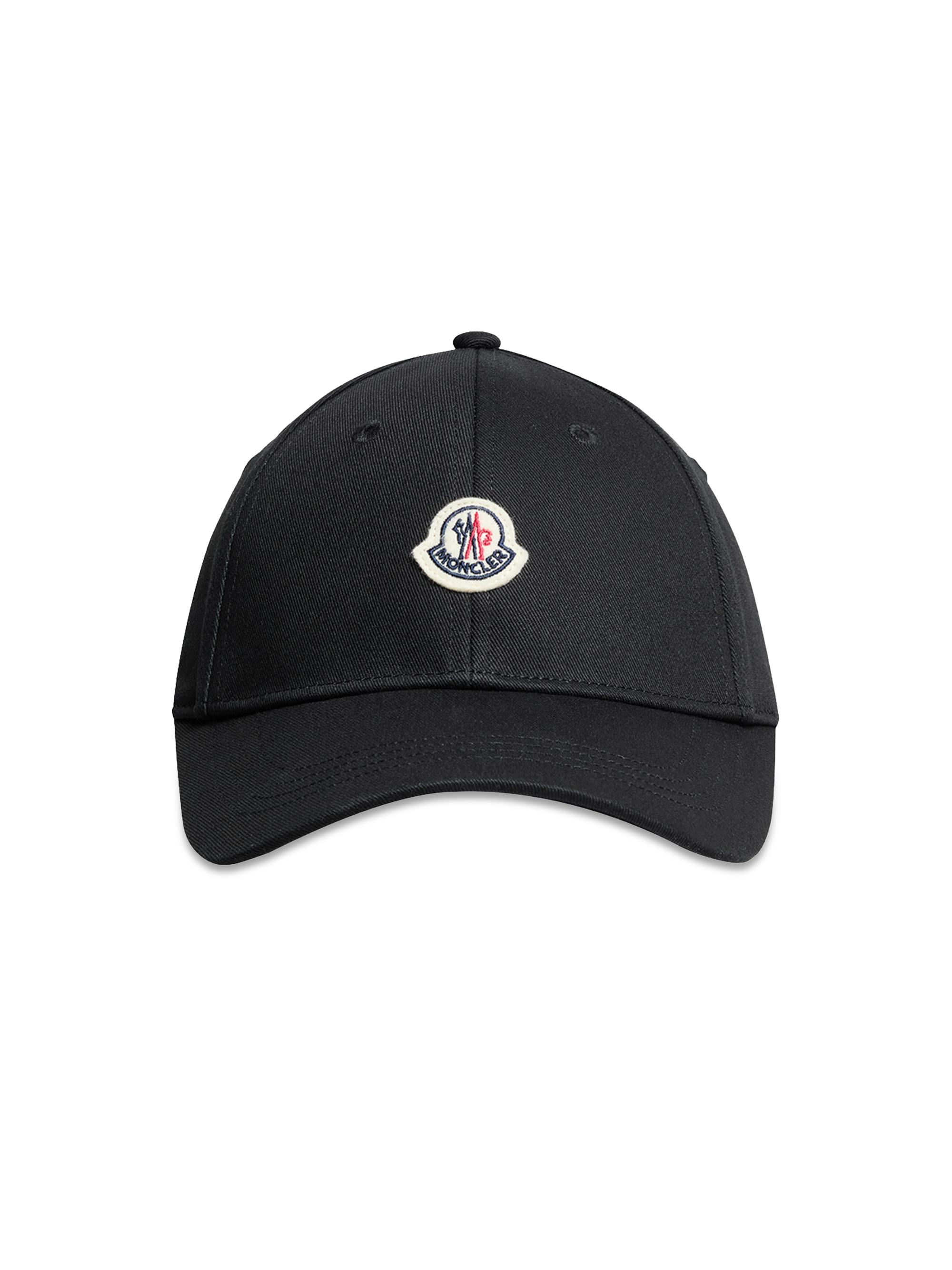 Moncler Little Boy's & Boy's Baseball Hat in Cotton Gabardine - Black