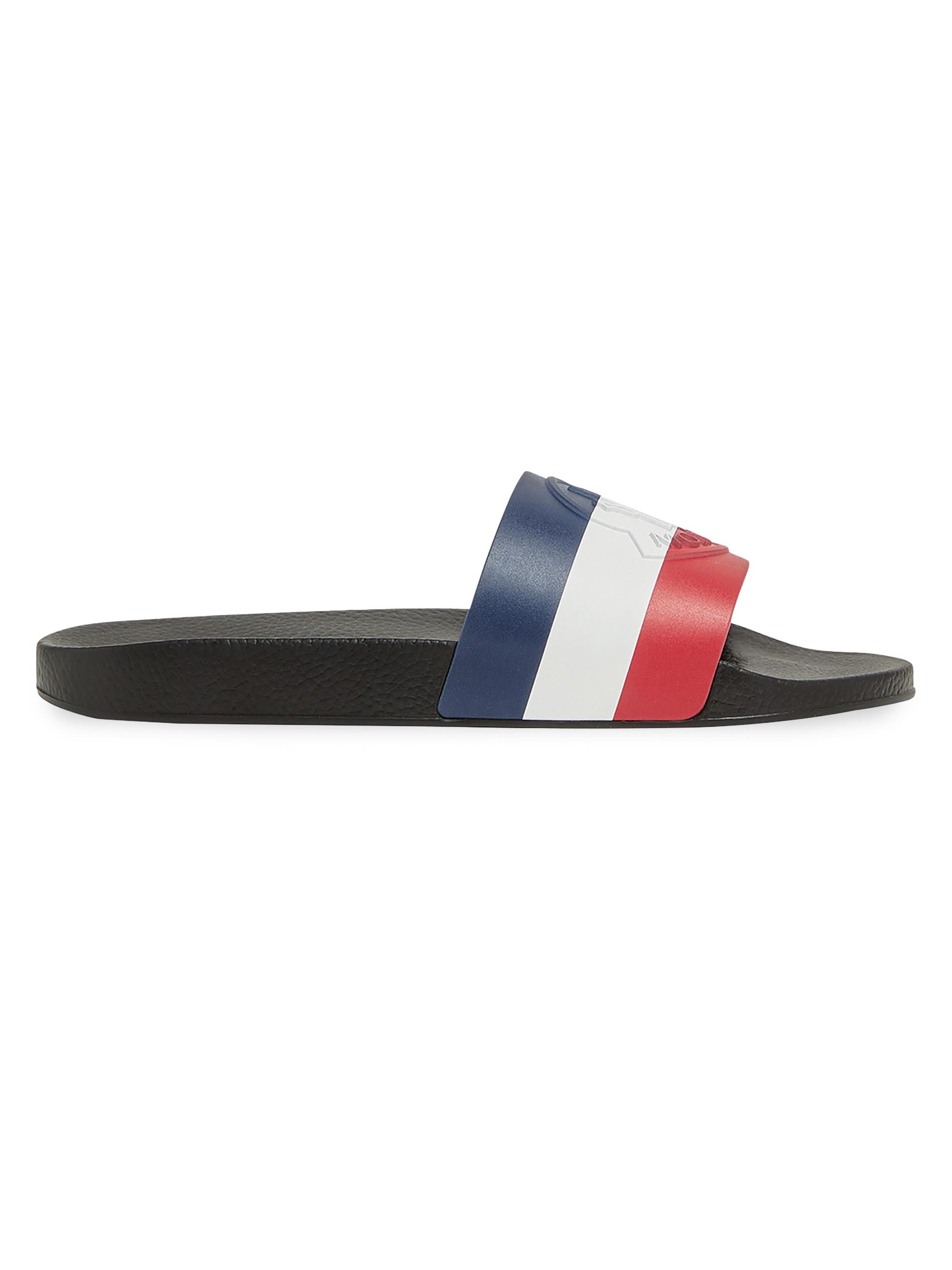 Moncler Men's Basile Slides in Rubber - Black