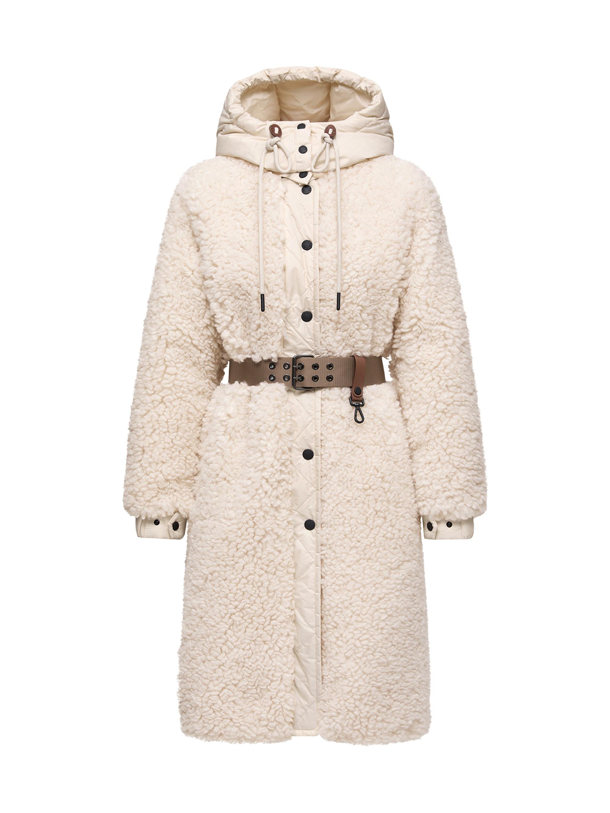 Moncler Grenoble Women's Blavet Puffer Coats in Teddy - White